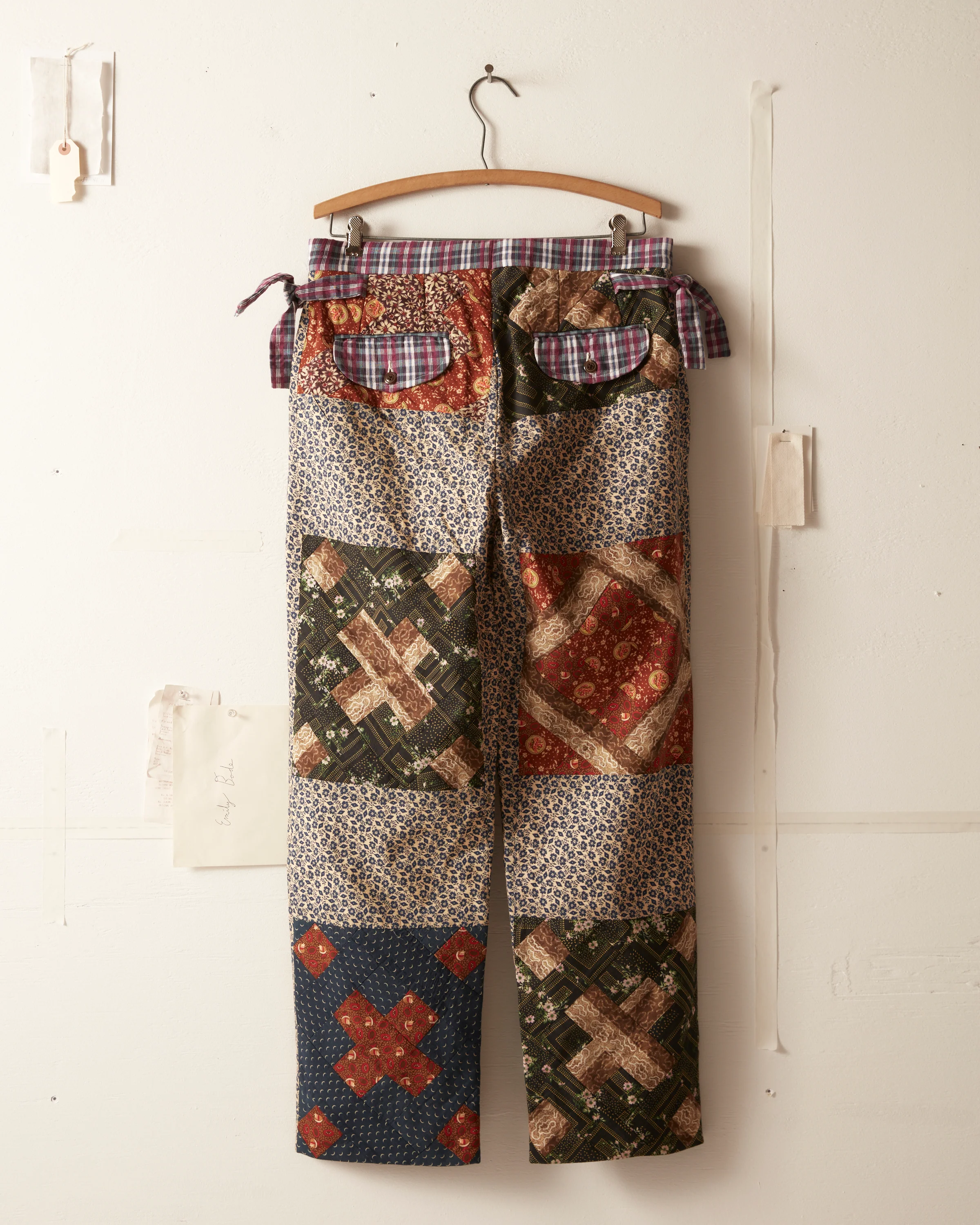 Criss Cross Quilt Trousers - Image 6