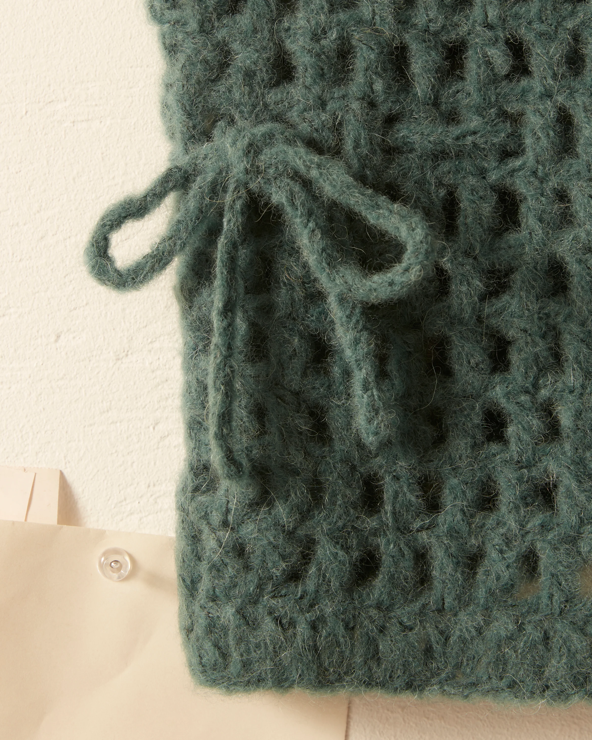 Crochet Vest - Green - Image 3