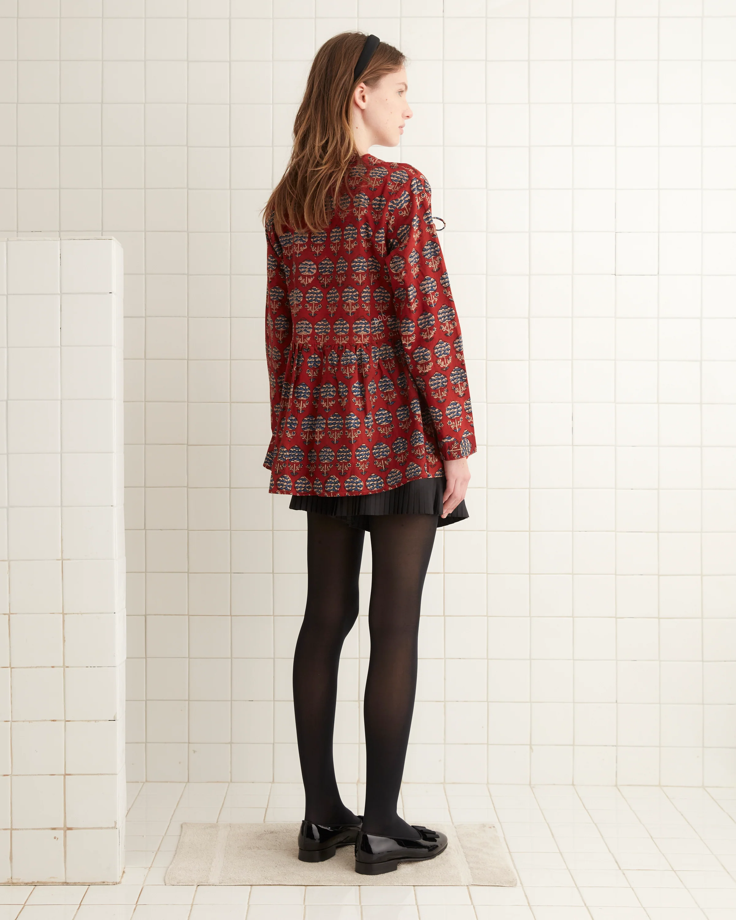 Dahlia Block Print Jama Overshirt - Image 3