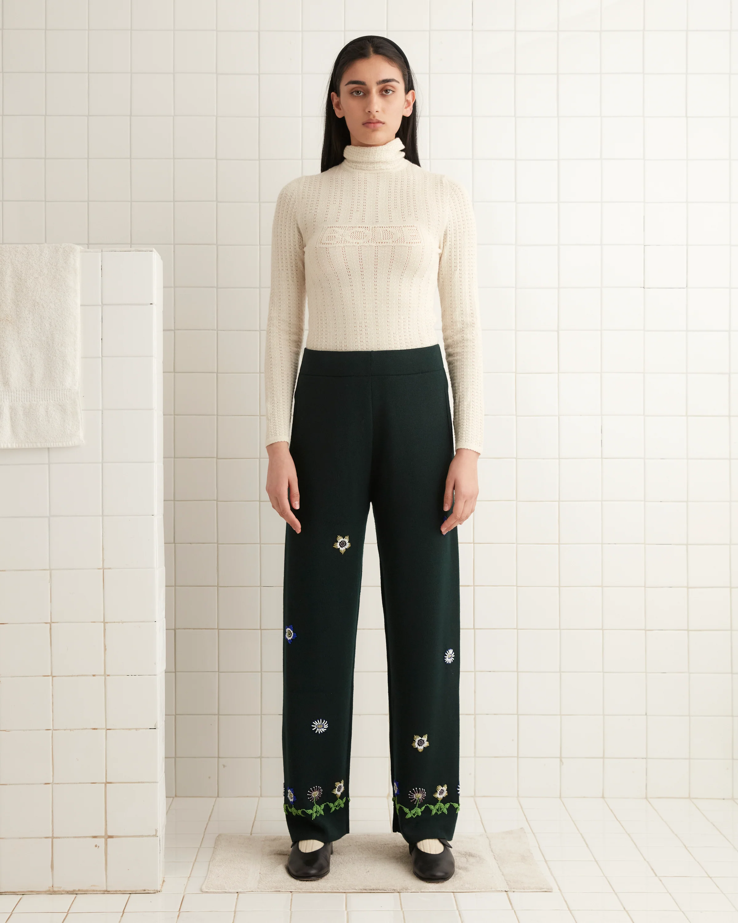 Daisy Garden Joggers - Green - Image 3