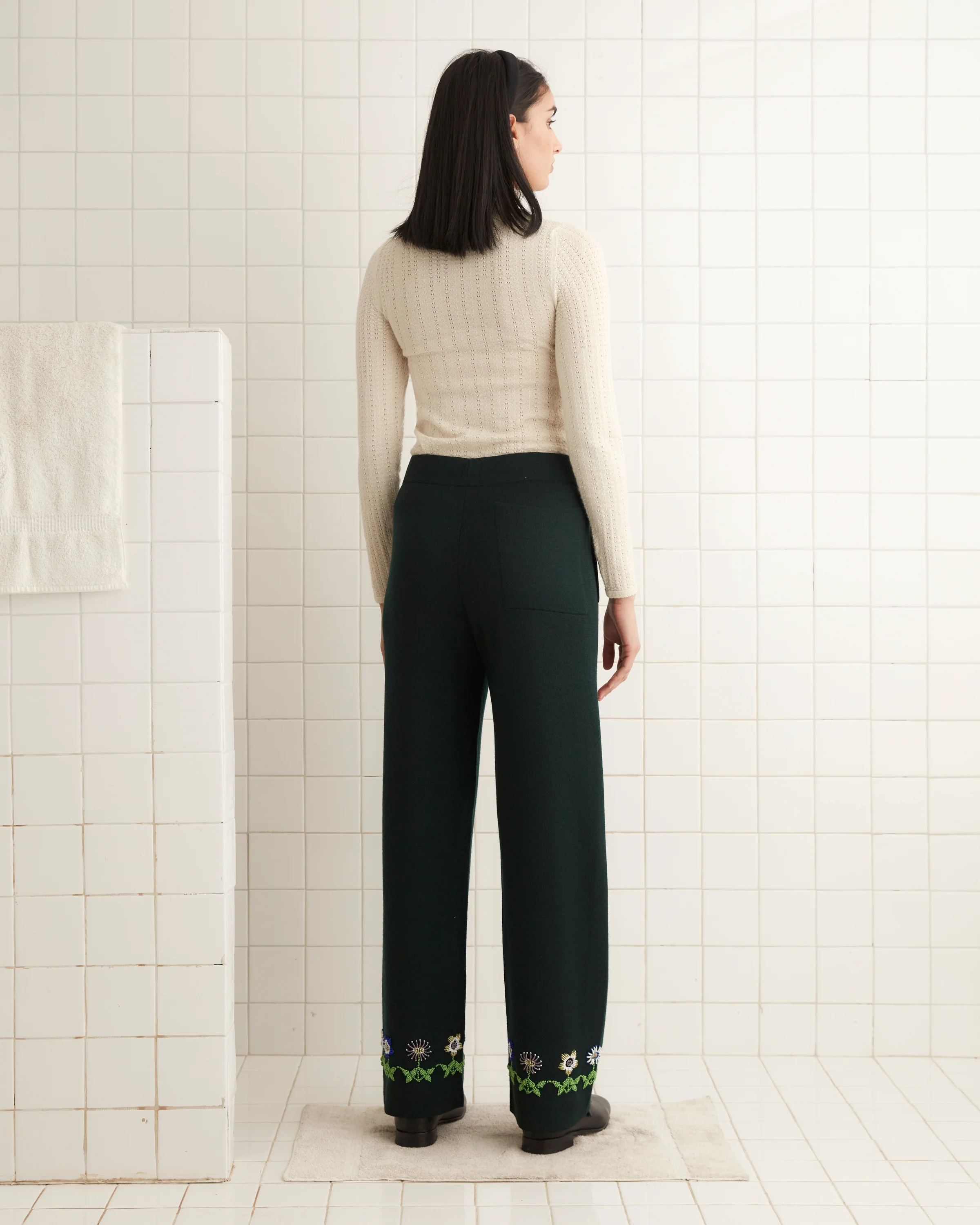Daisy Garden Joggers - Green - Image 4