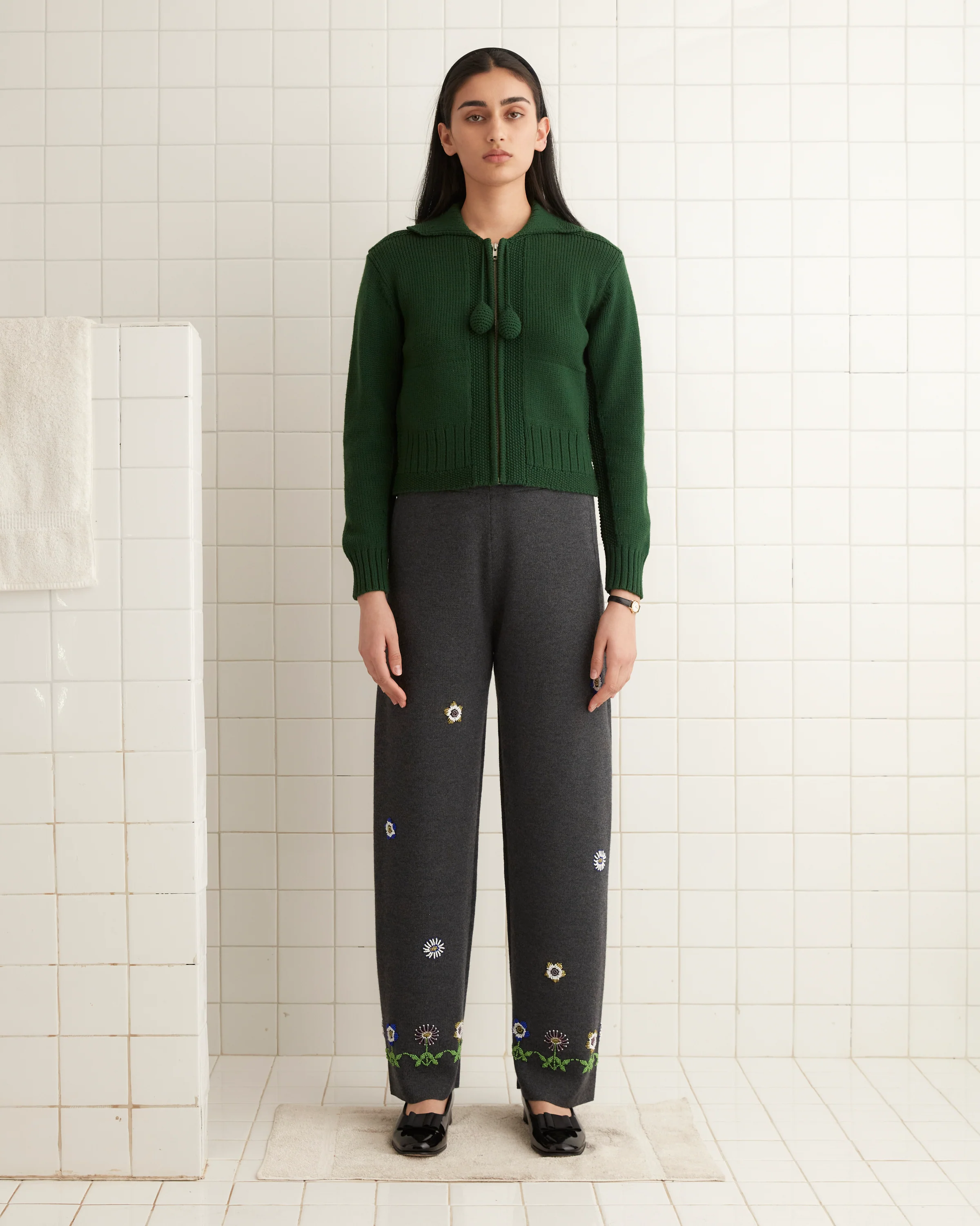 Daisy Garden Joggers - Grey - Image 2