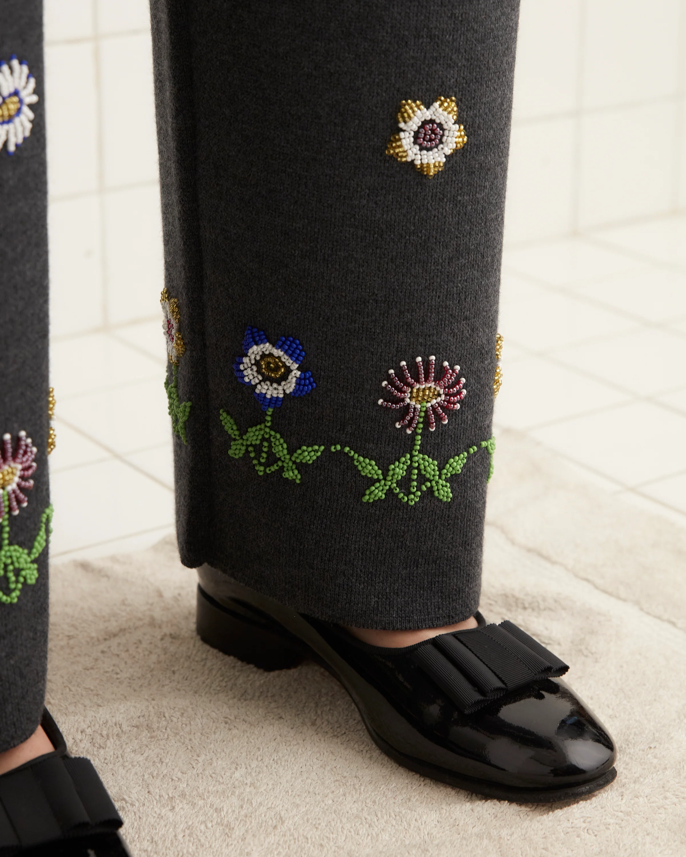 Daisy Garden Joggers - Grey - Image 3