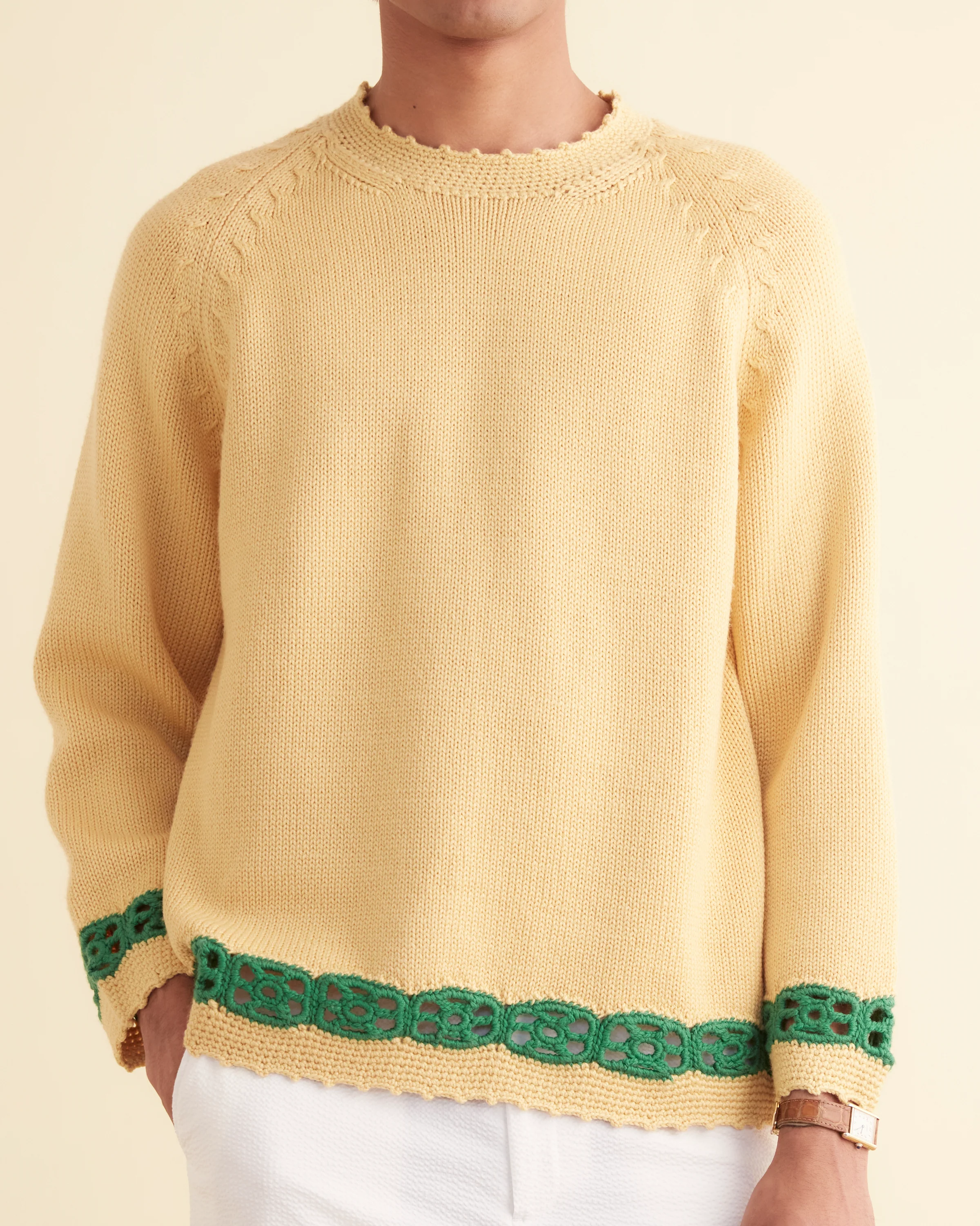 Daisy Garland Sweater - Yellow