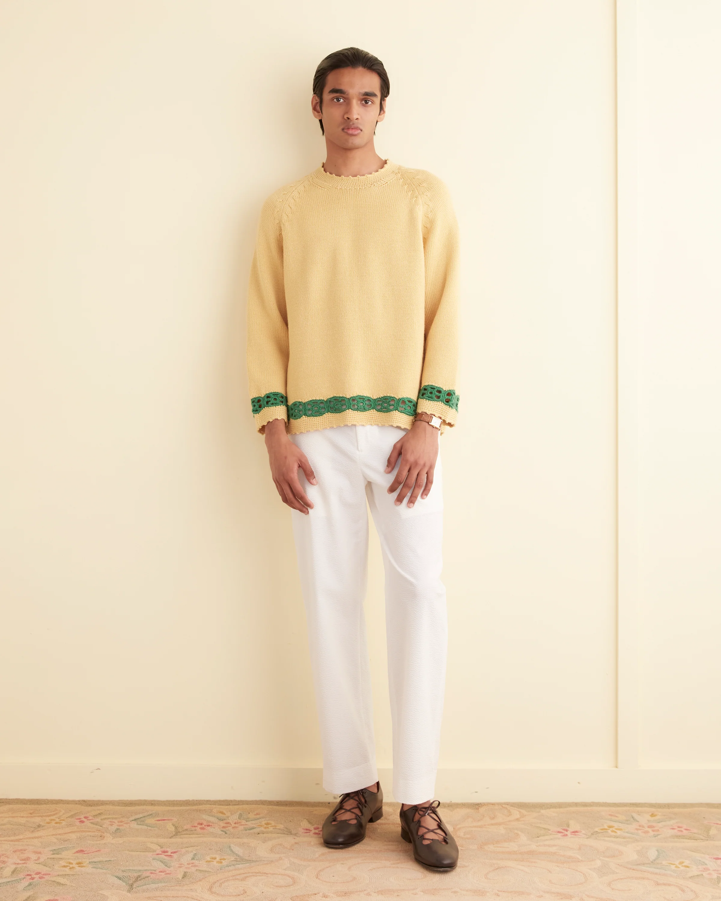 Daisy Garland Sweater - Yellow - Image 2