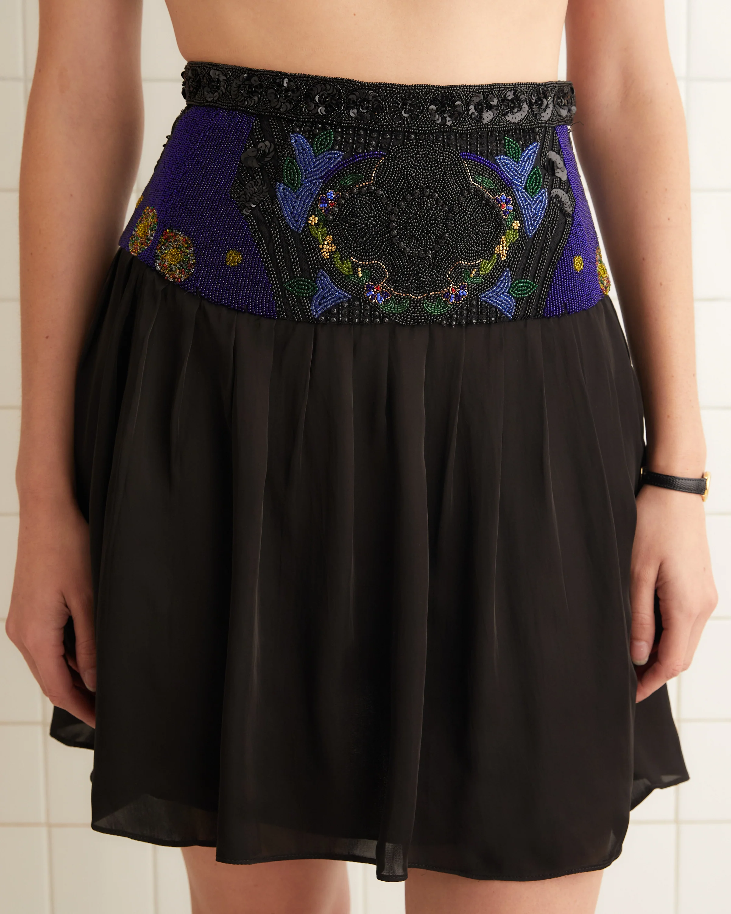 Deco Collage Mini Skirt - Image 2