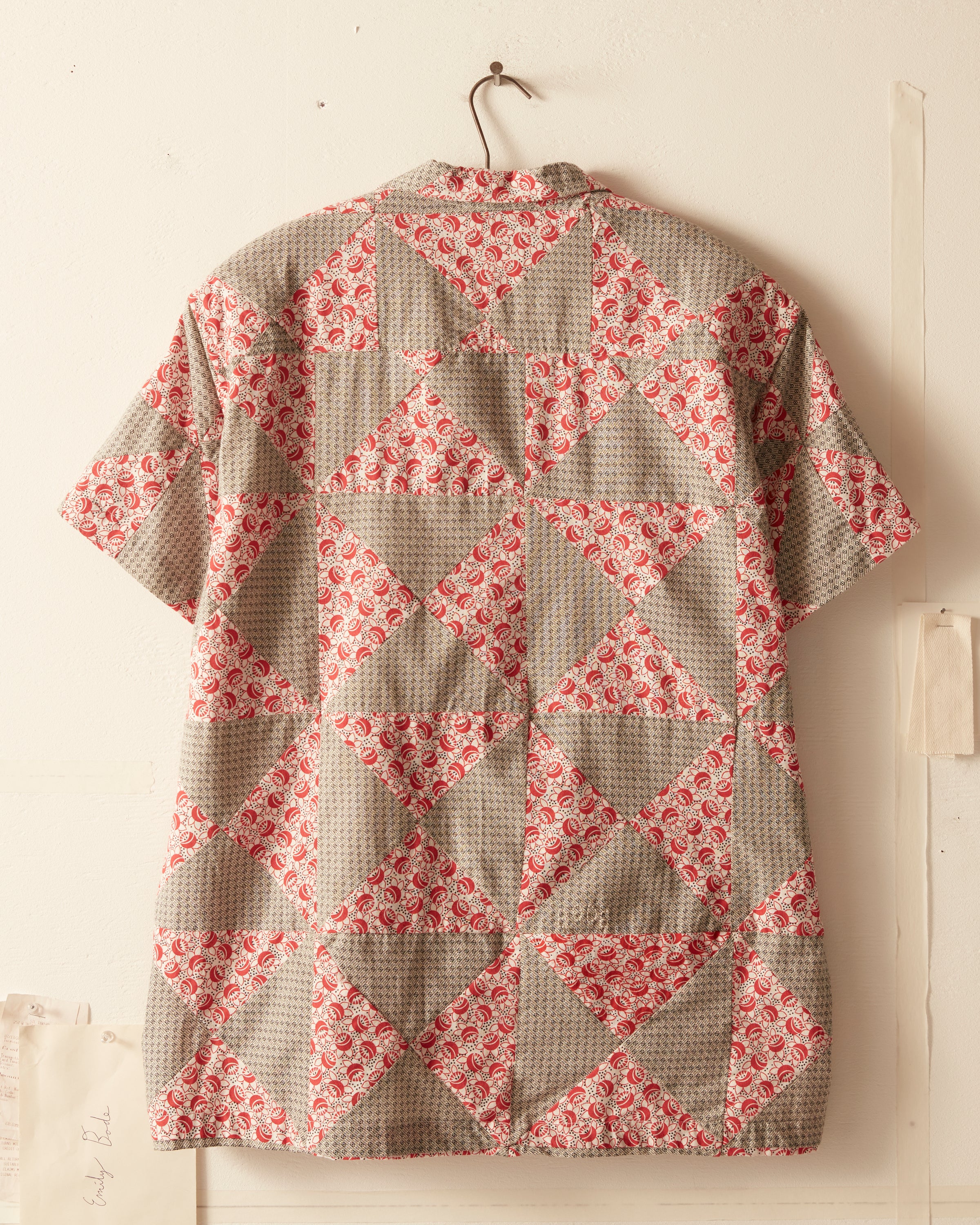 Deco Puzzle Patchwork Short Sleeve Shirt - Image 3