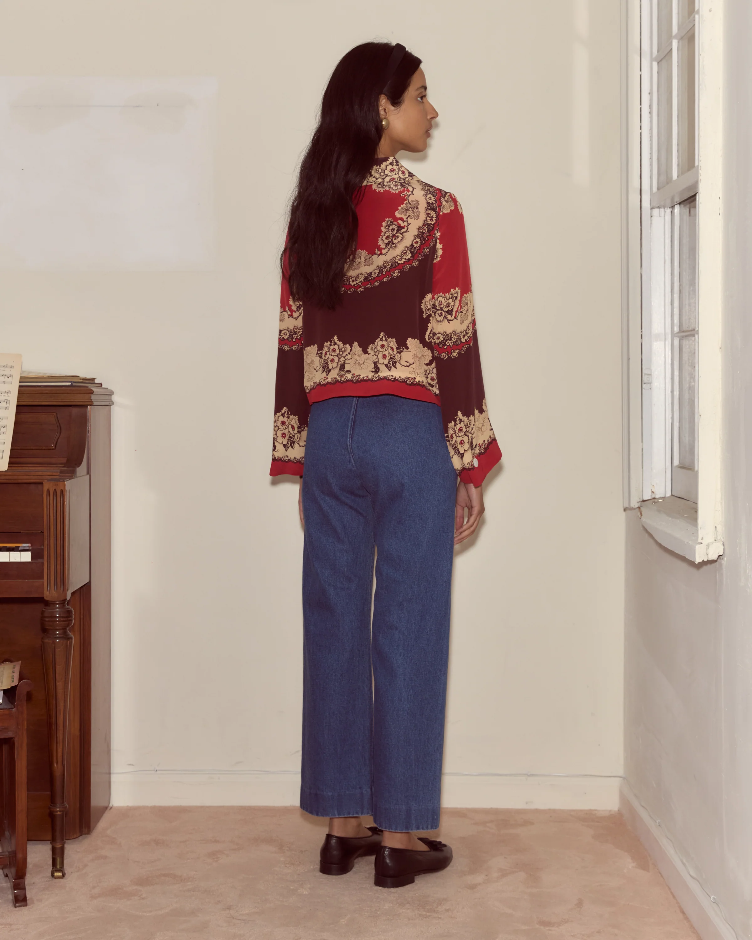 Denim Sailor Trousers - Image 4