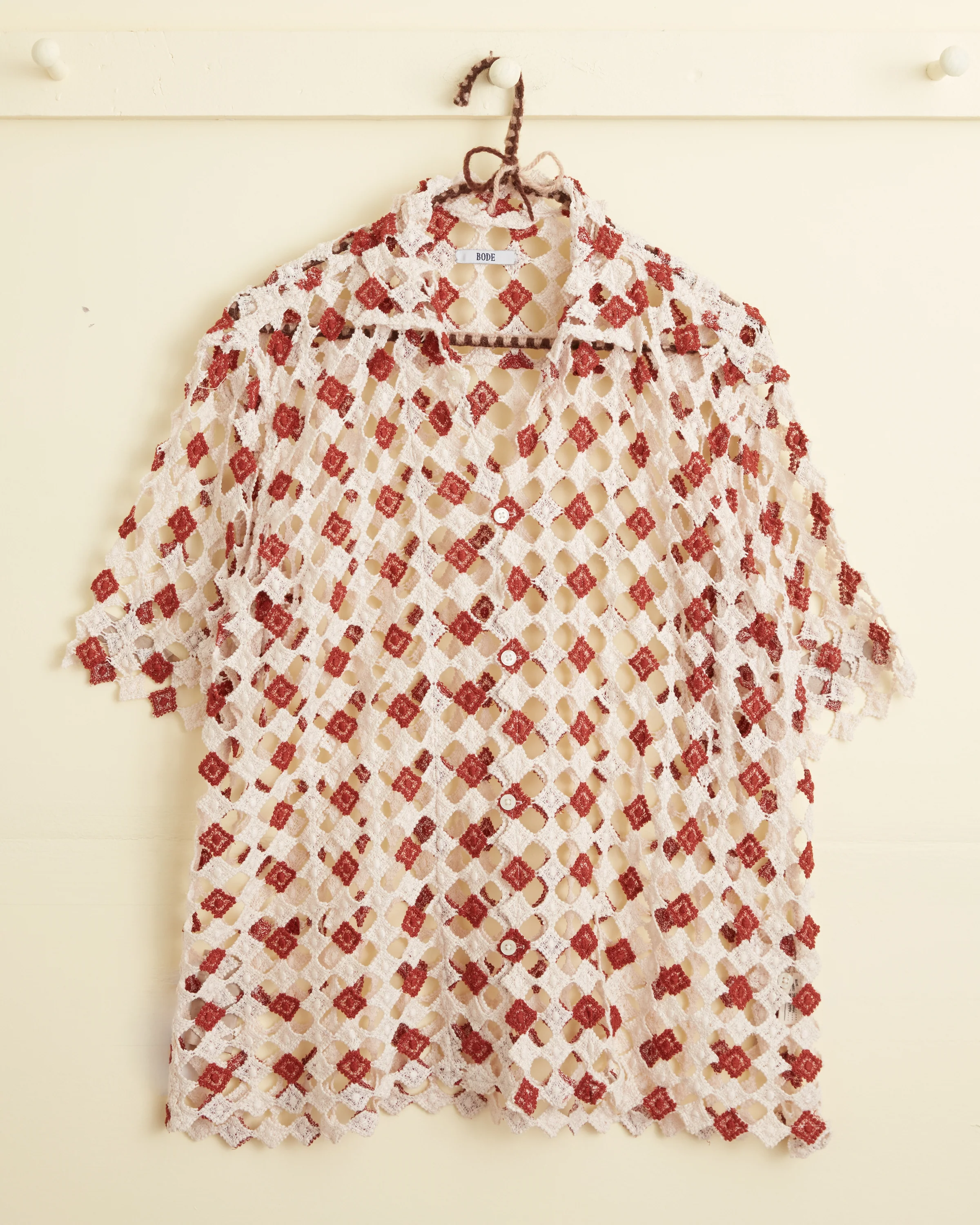 Diamond Lace Short Sleeve Shirt - Image 3