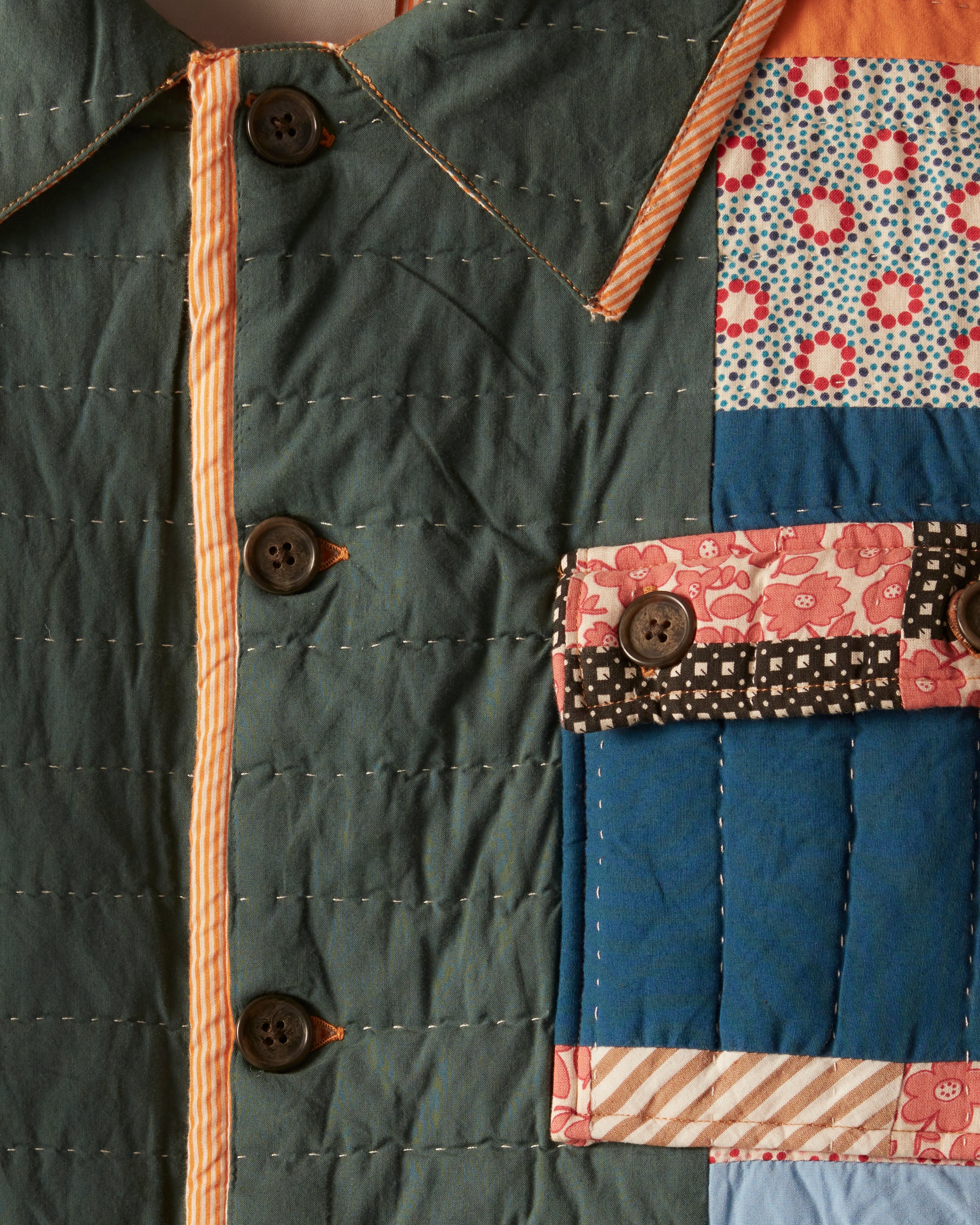 Dotted Daisy Quilt Workwear Jacket - Image 3