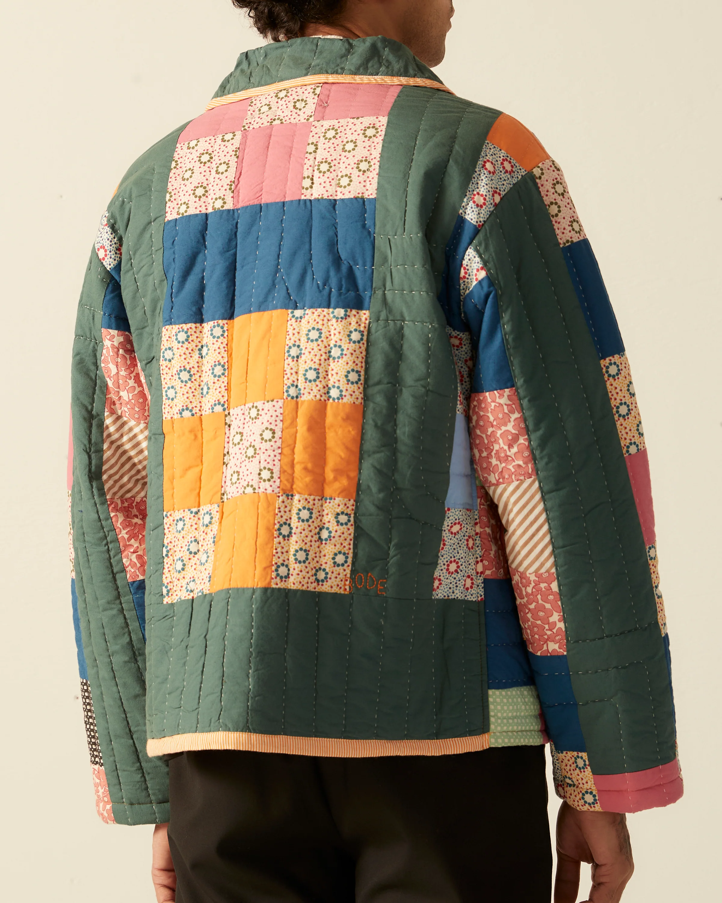 Dotted Daisy Quilt Workwear Jacket - Image 4