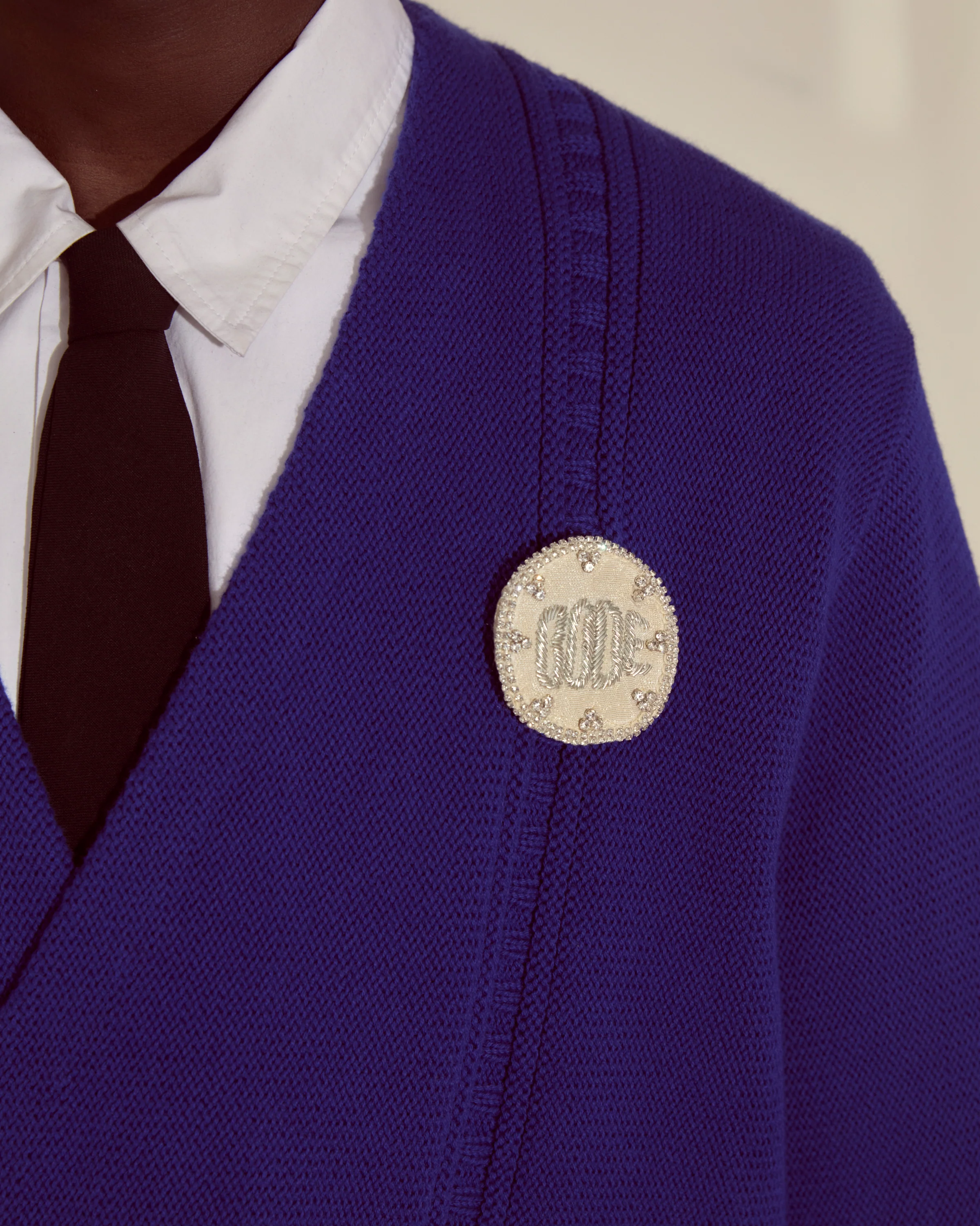 Double-Breasted Cardigan - Ultramarine - Image 2