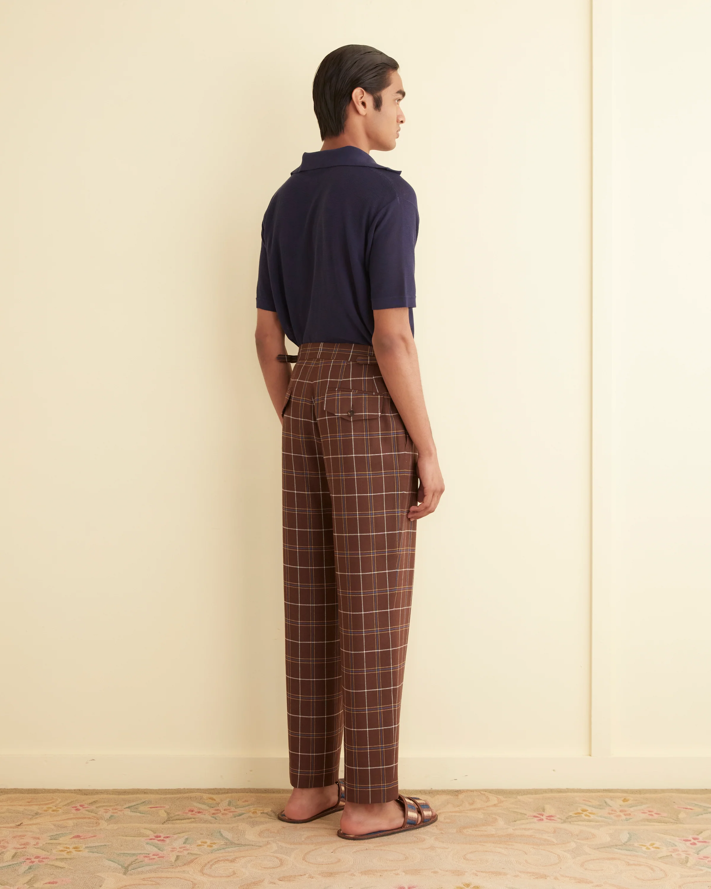 Dunham Plaid Trousers - Image 3