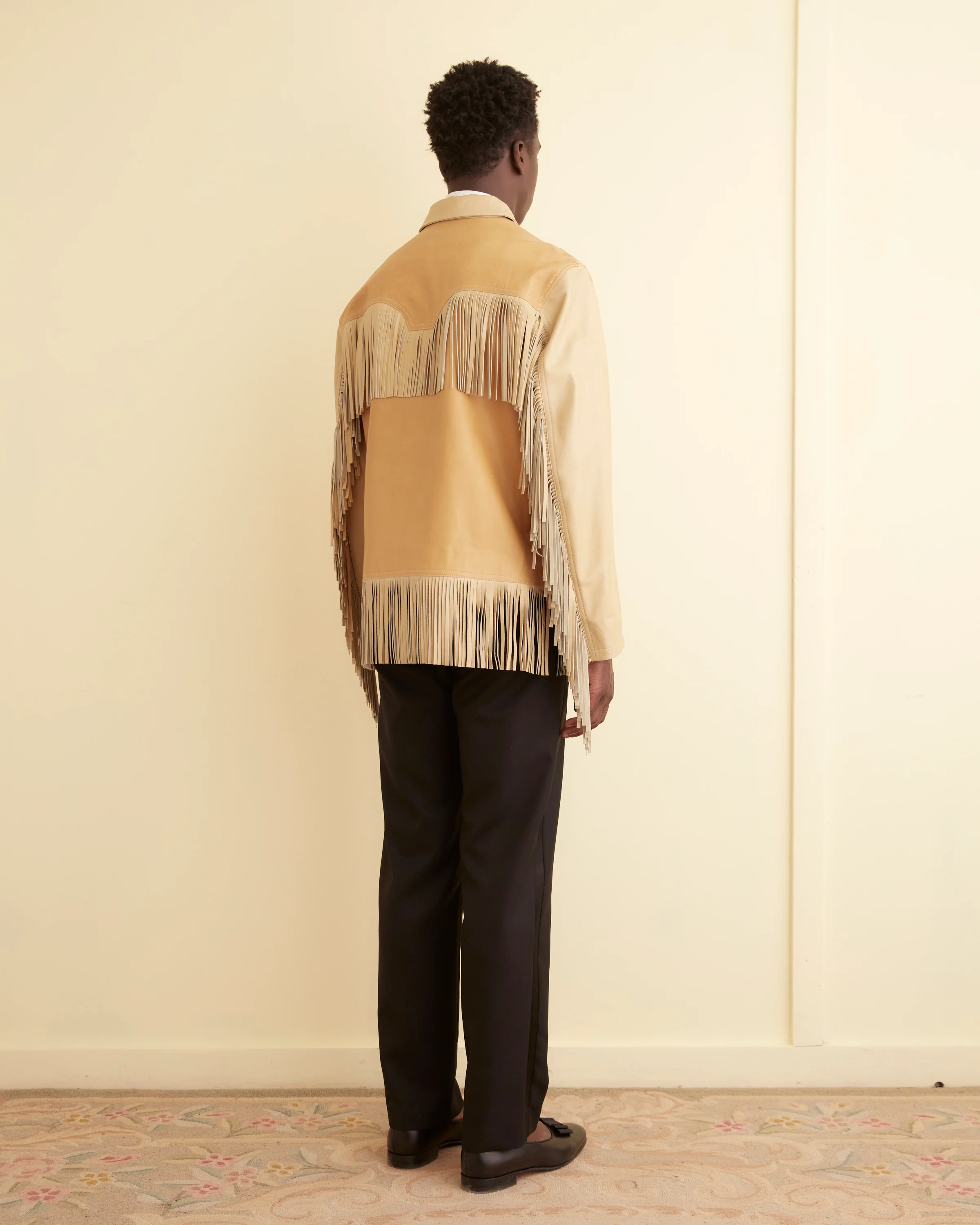 Duo Leather Fringe Jacket - Image 5
