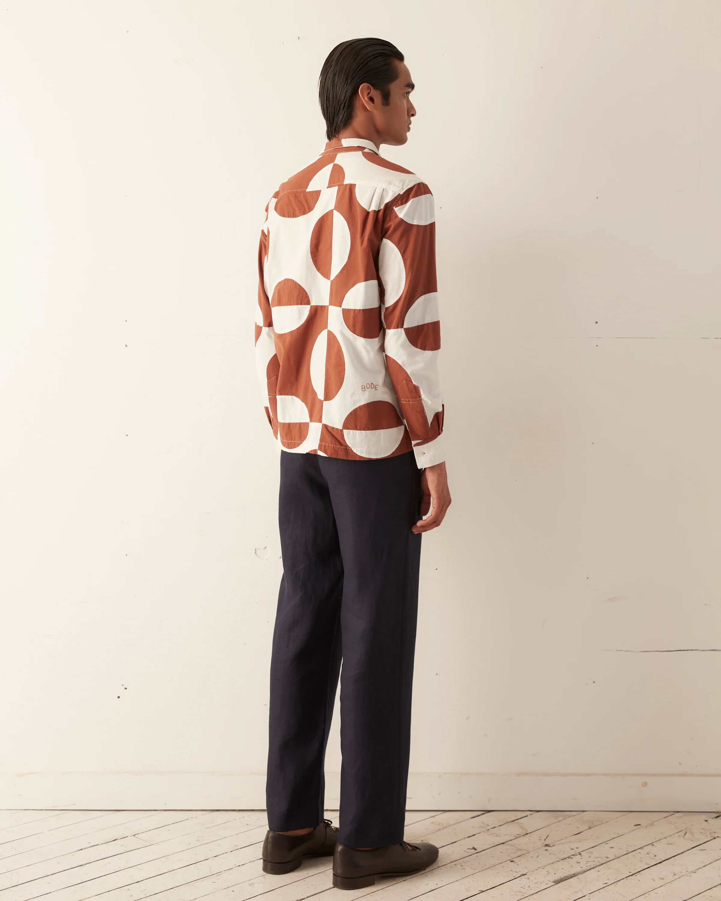 Duo Oval Patchwork Long Sleeve Shirt - Image 5