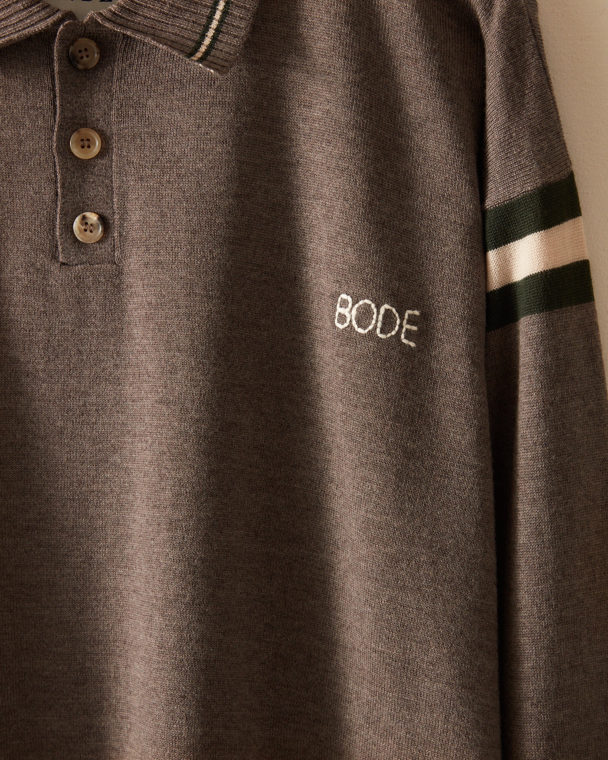 Duotone Stripe Cycling Polo - Grey - Image 3