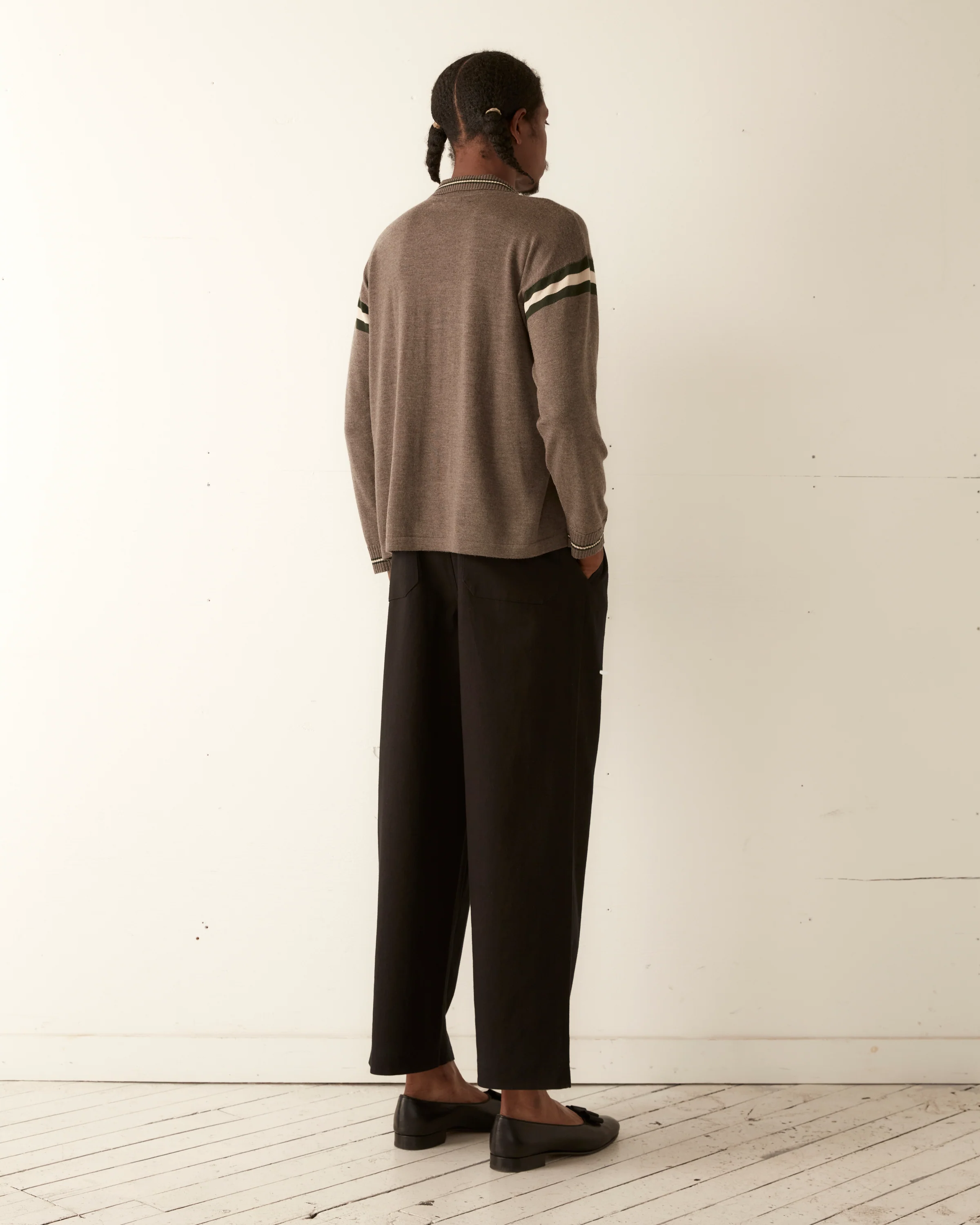 Duotone Stripe Cycling Polo - Grey - Image 4