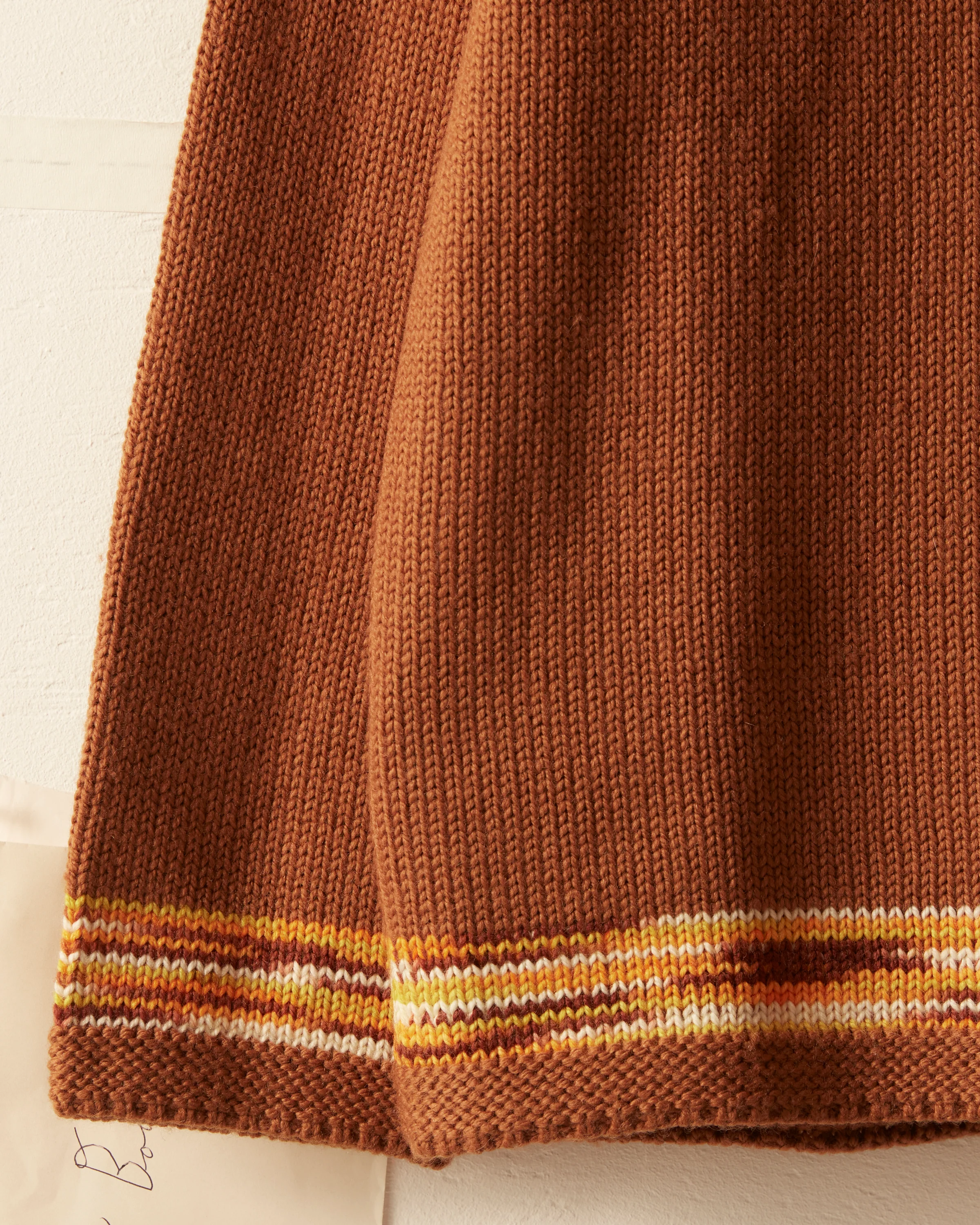 Edge Trim Pullover - Brown - Image 3