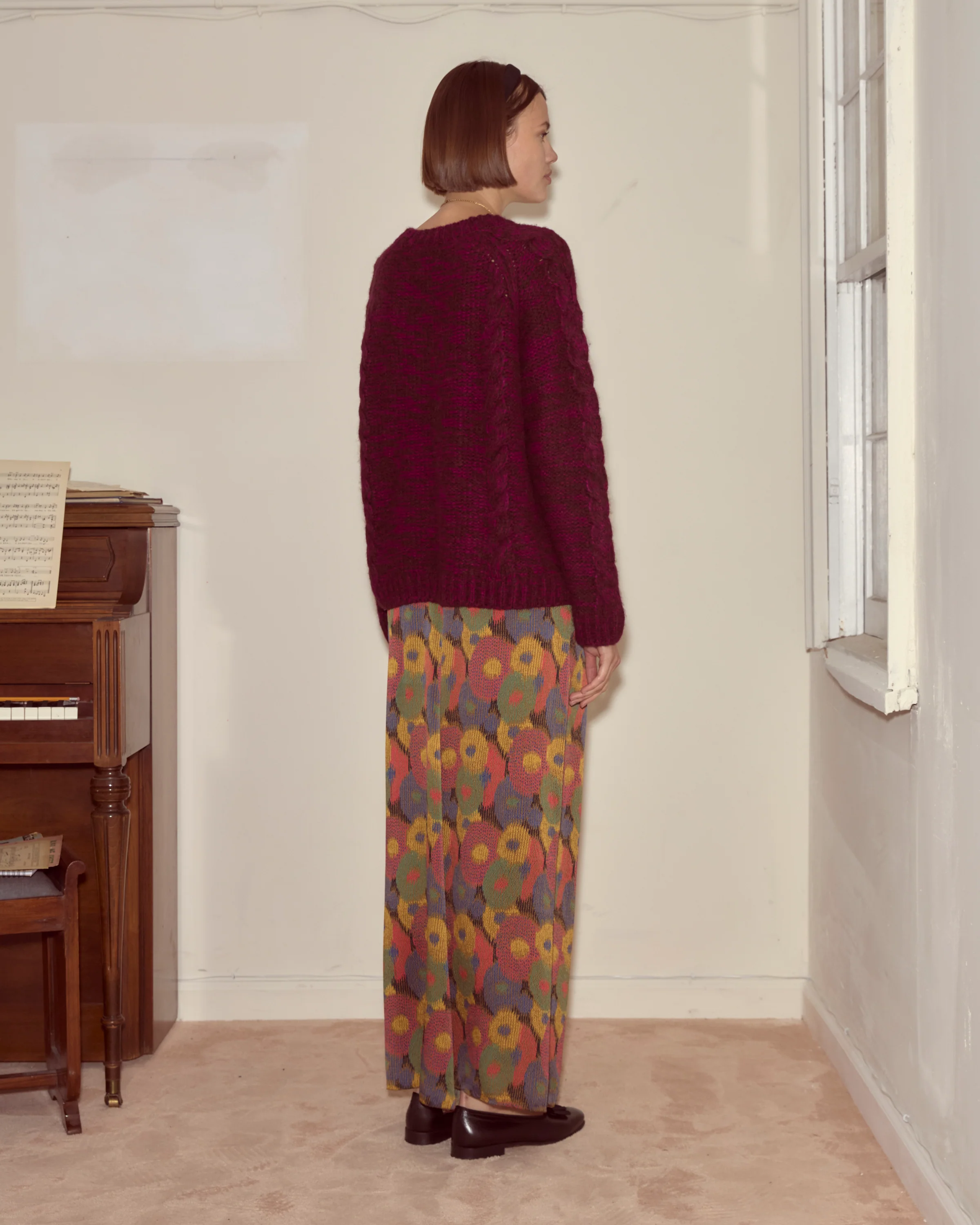 Eiderdown Sweater - Maroon - Image 3