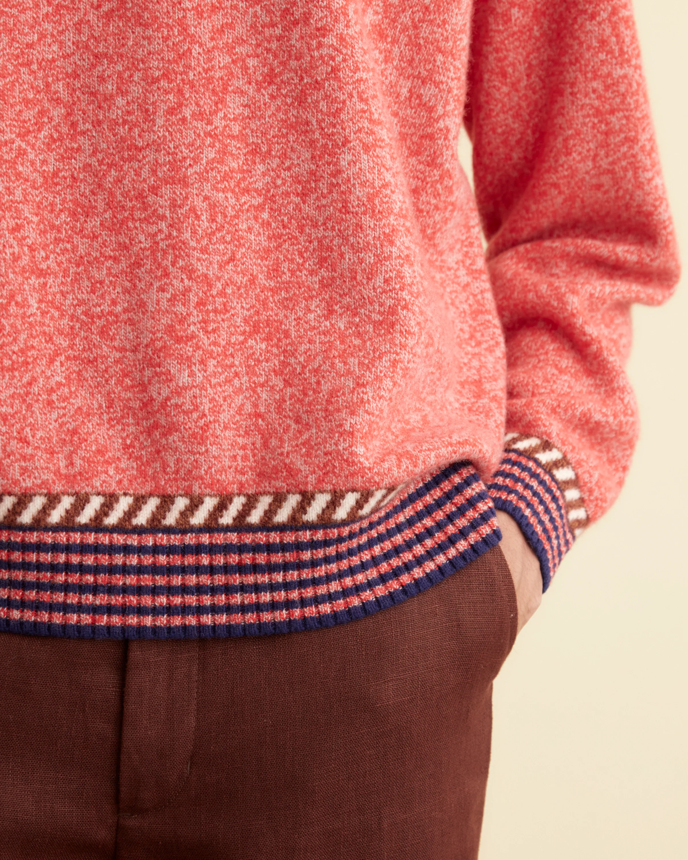 Eldridge Trim Pullover - Red - Image 2