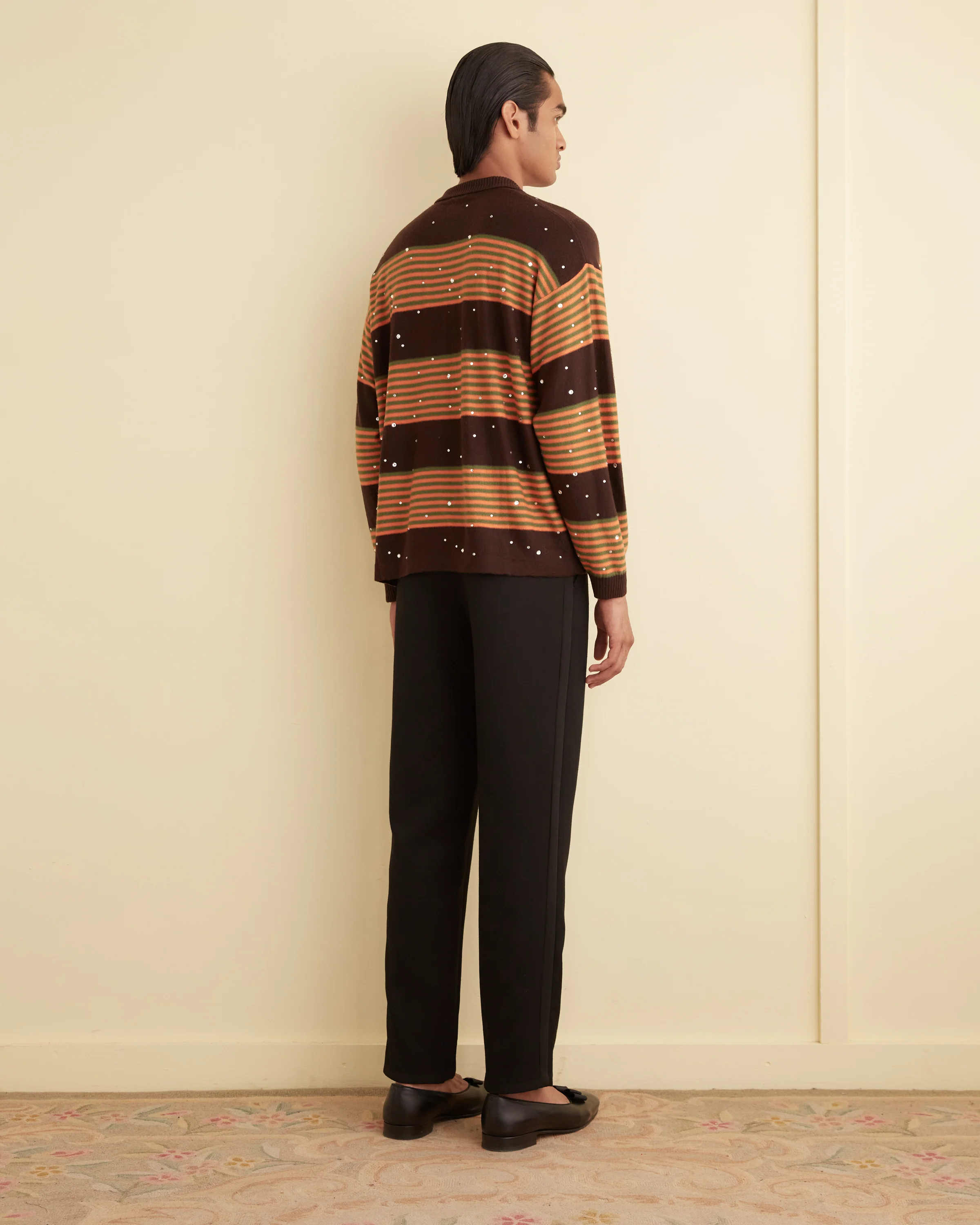 Embellished Stripe Cycling Polo - Image 3