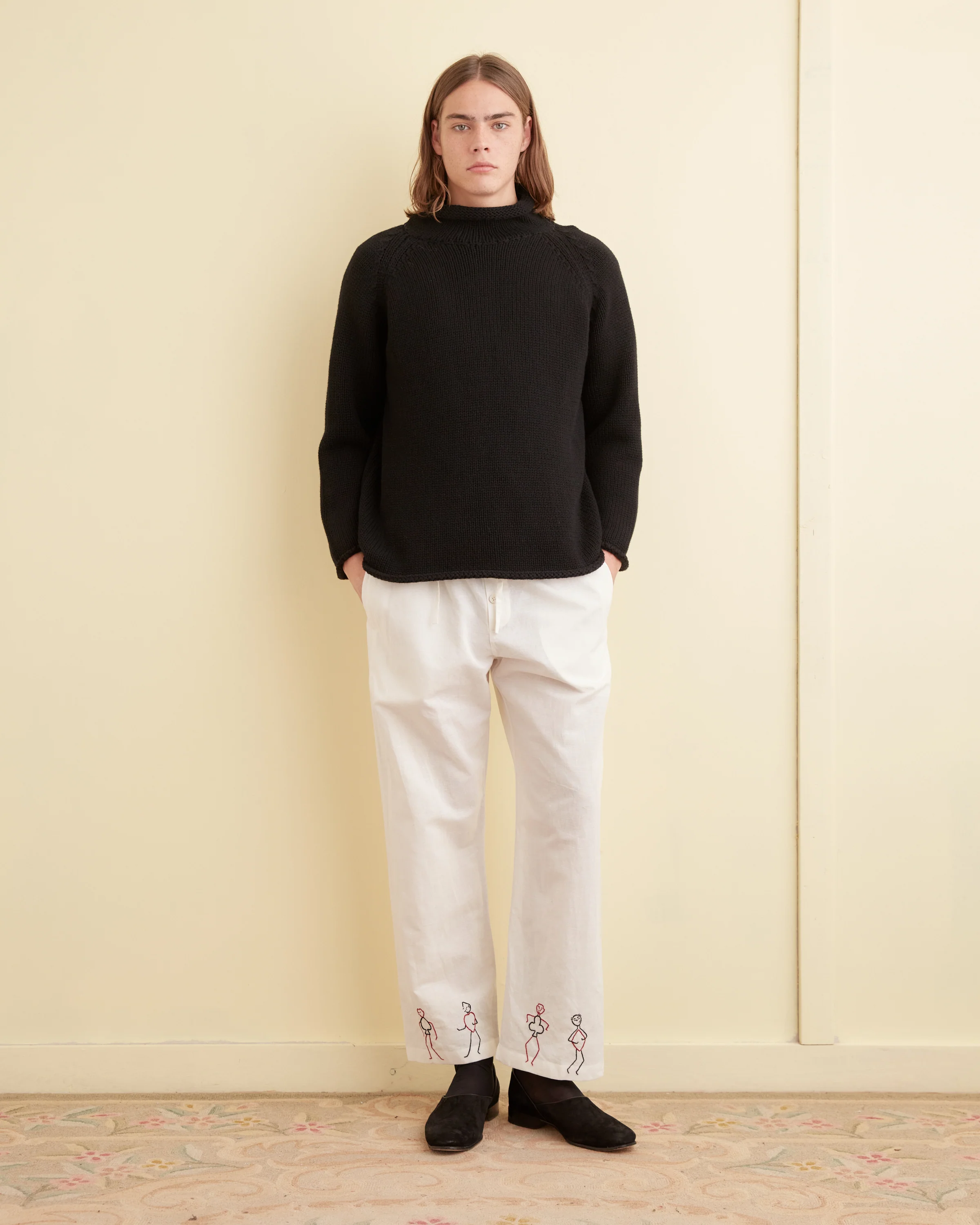 Embroidered Blackjack Pajama Pants - Image 2