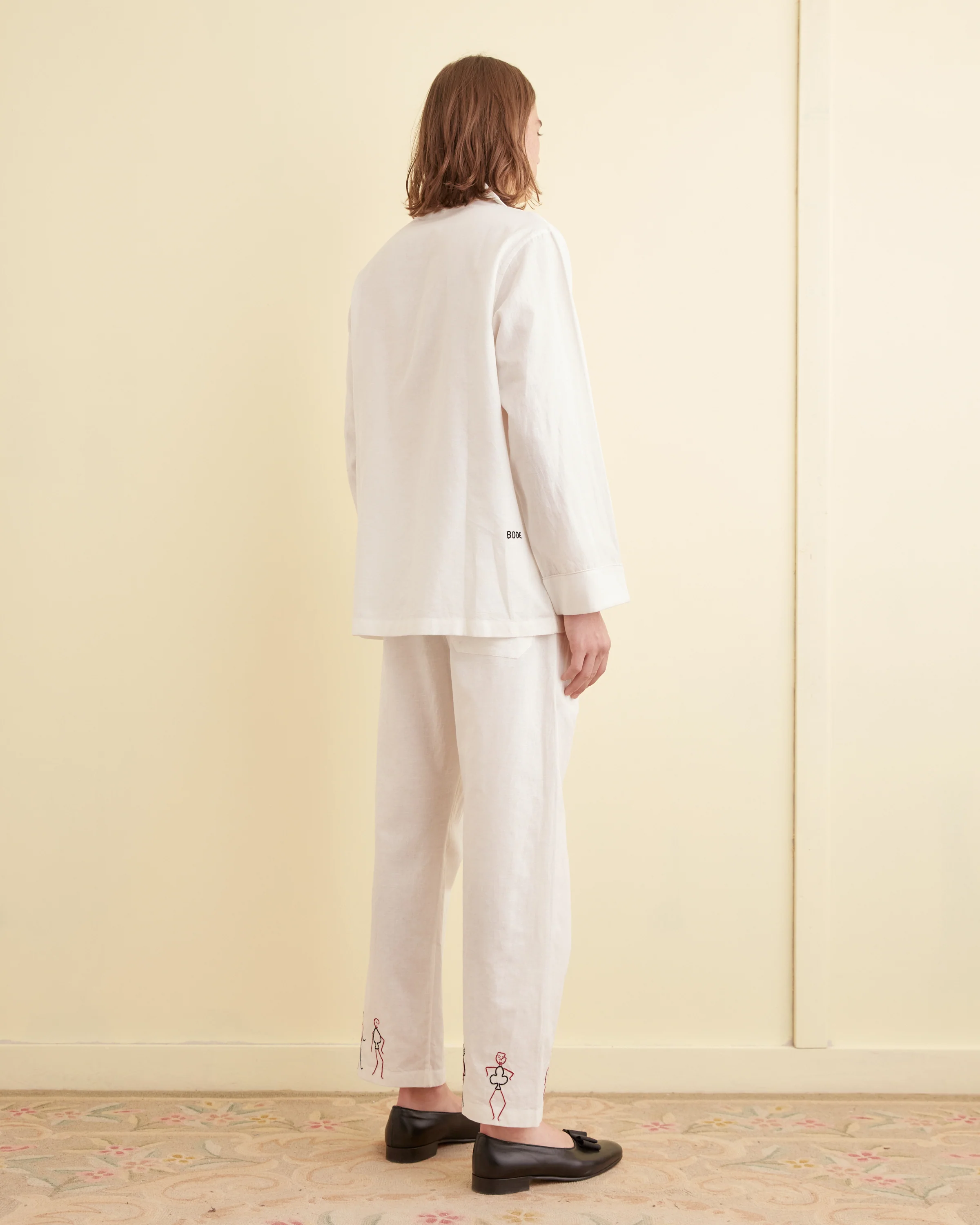 Embroidered Blackjack Pajama Shirt - Image 3