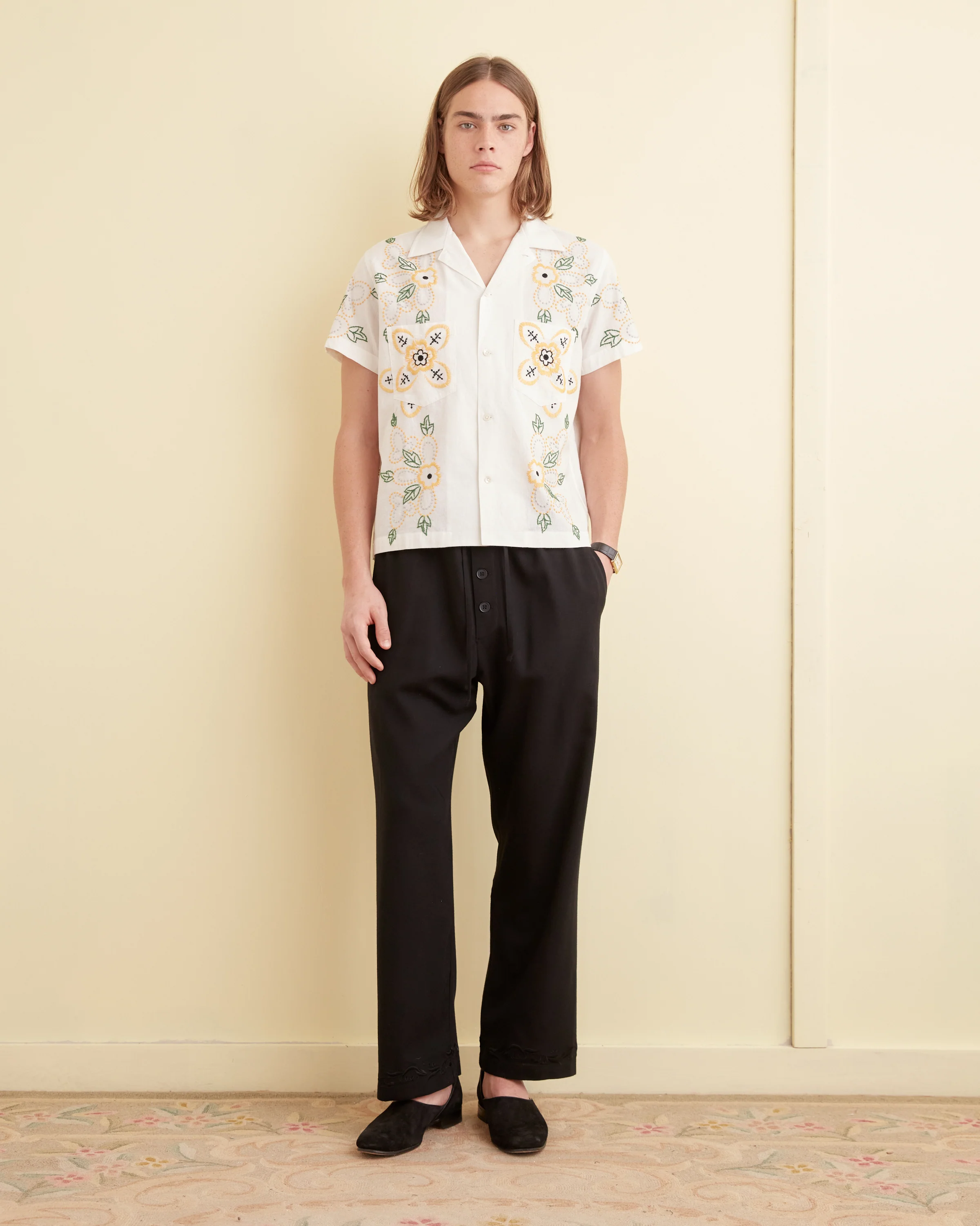 Embroidered Buttercup Short Sleeve Shirt - Image 2