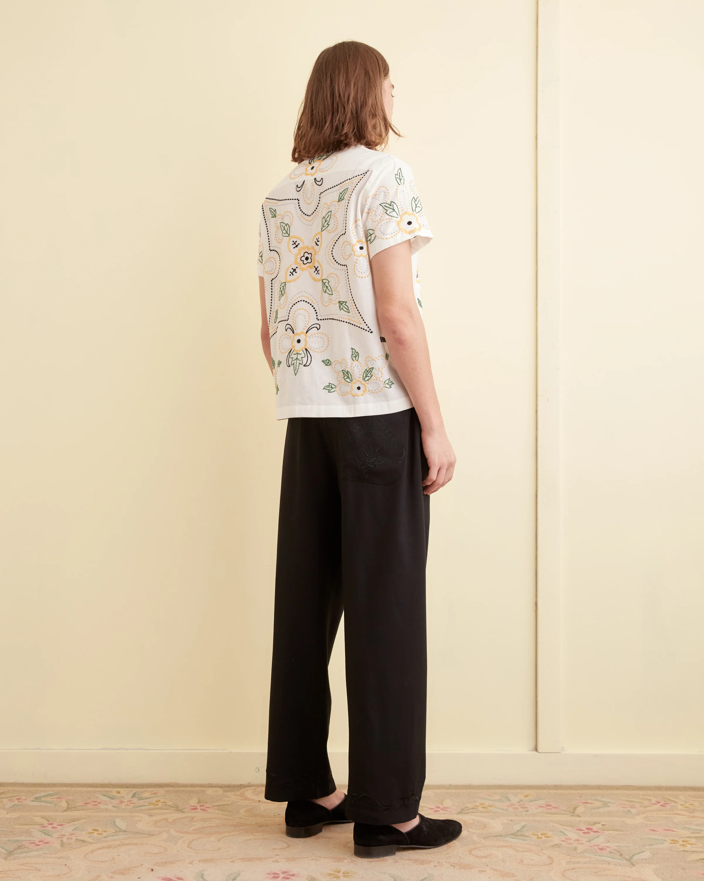 Embroidered Buttercup Short Sleeve Shirt - Image 3