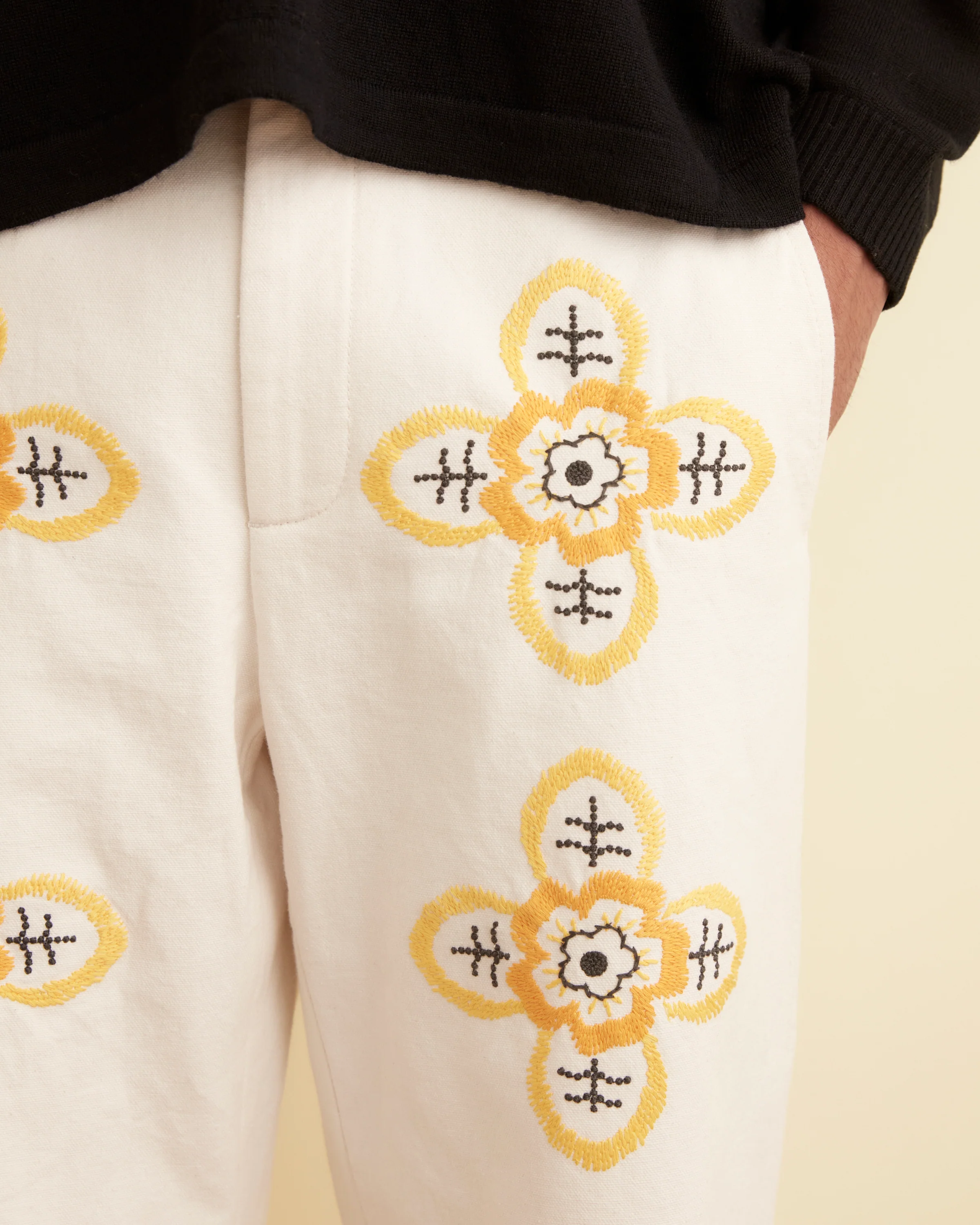 Embroidered Buttercup Trousers - Image 2