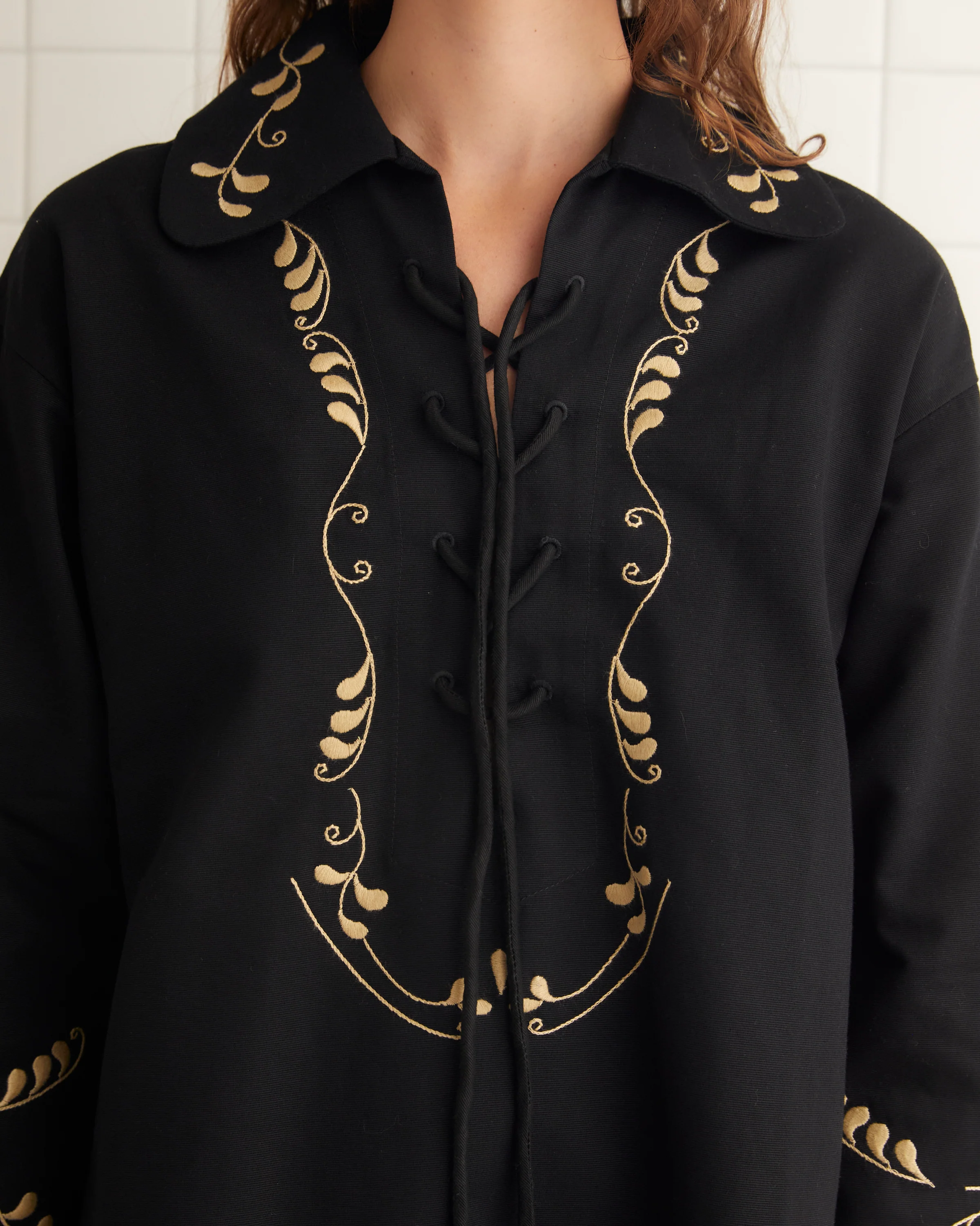 Embroidered Corsage Dress - Image 2
