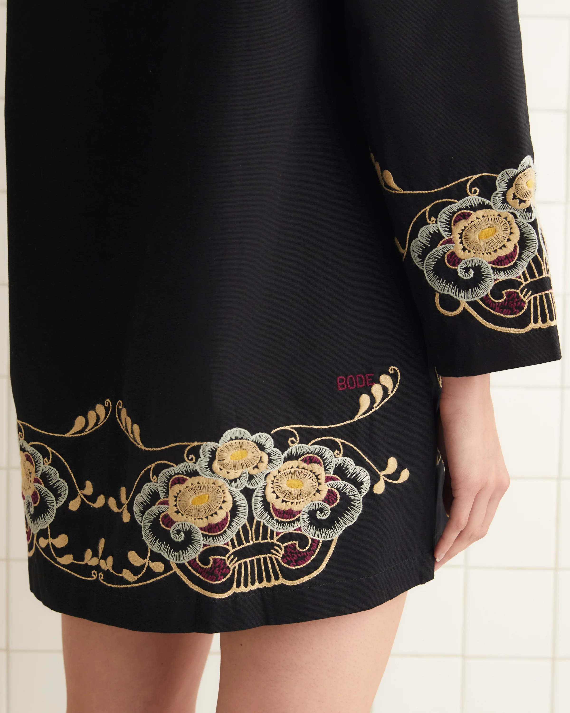 Embroidered Corsage Dress - Image 4