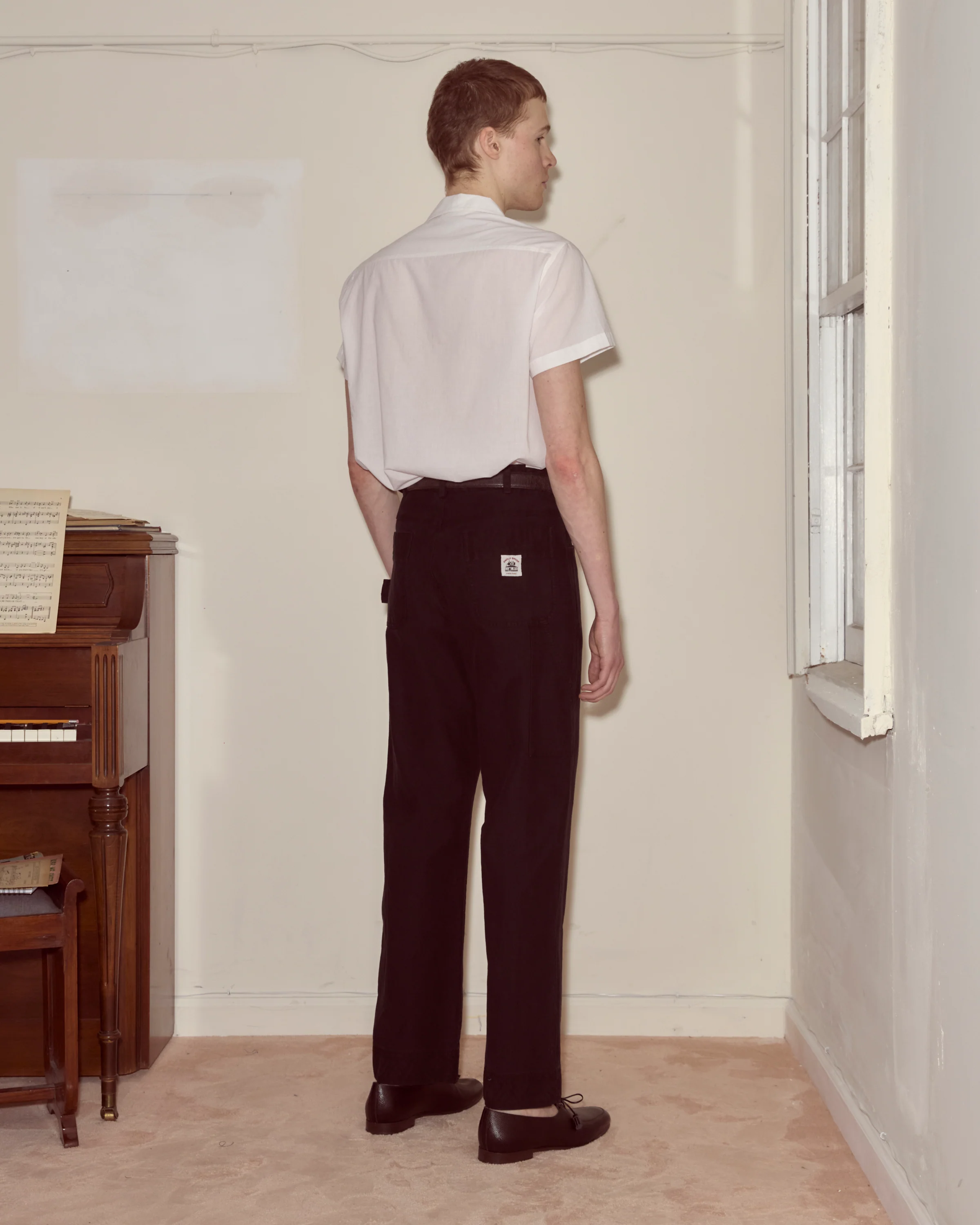 Embroidered Denim Knolly Brook Trousers - Black - Image 3