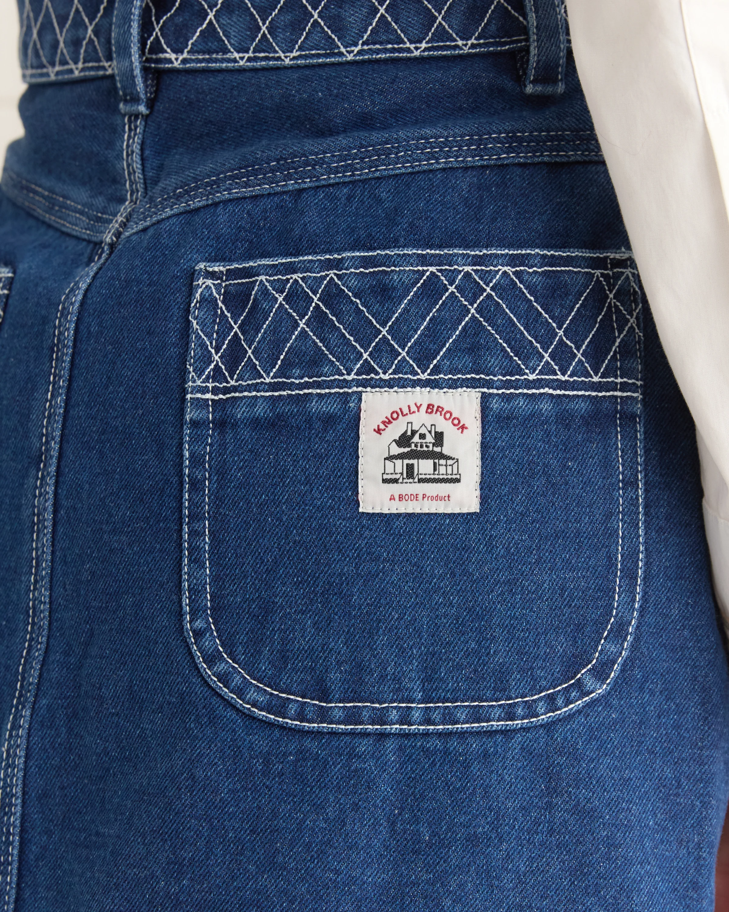 Embroidered Denim Skirt - Image 5