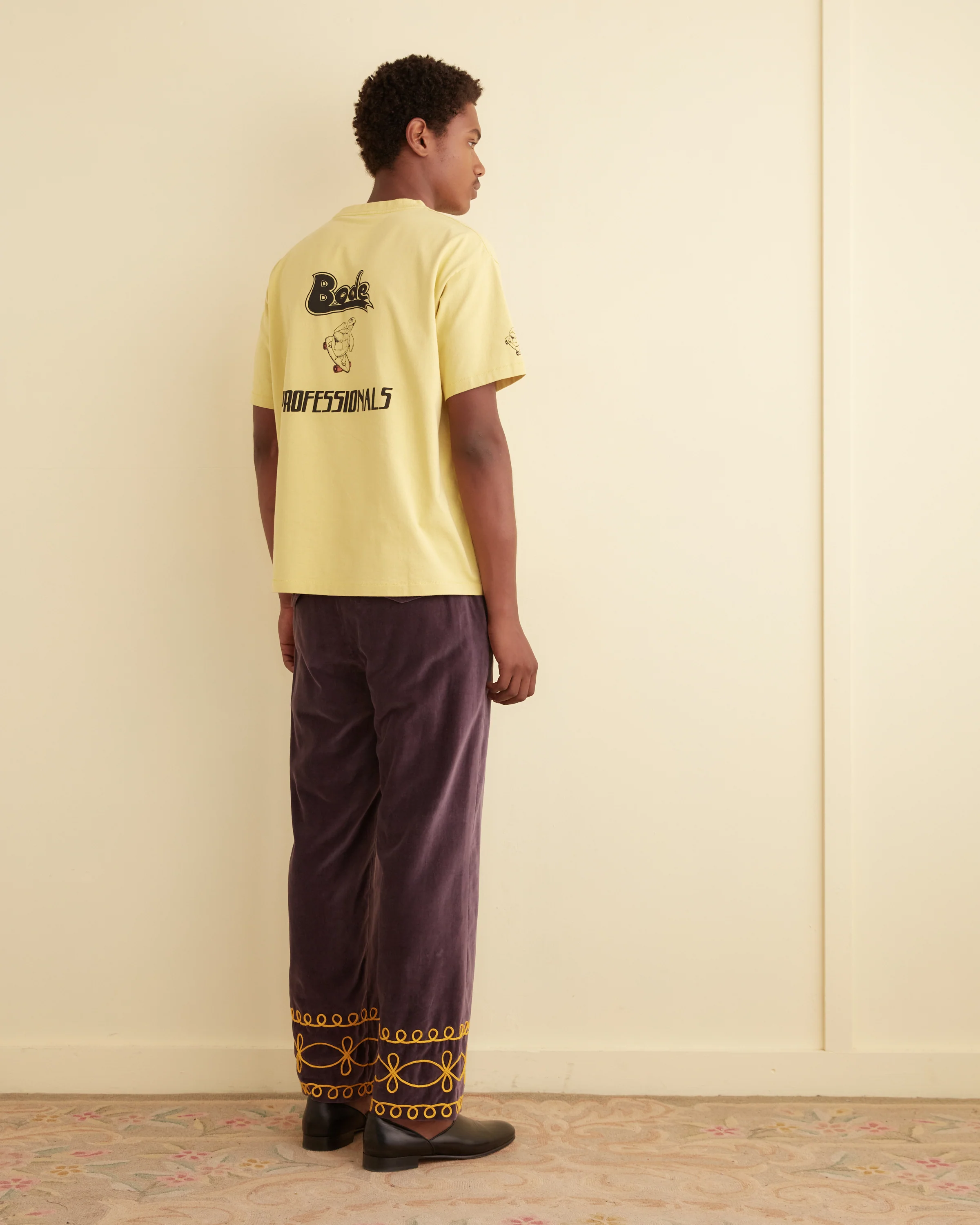 Embroidered Scrollwork Trousers - Image 3