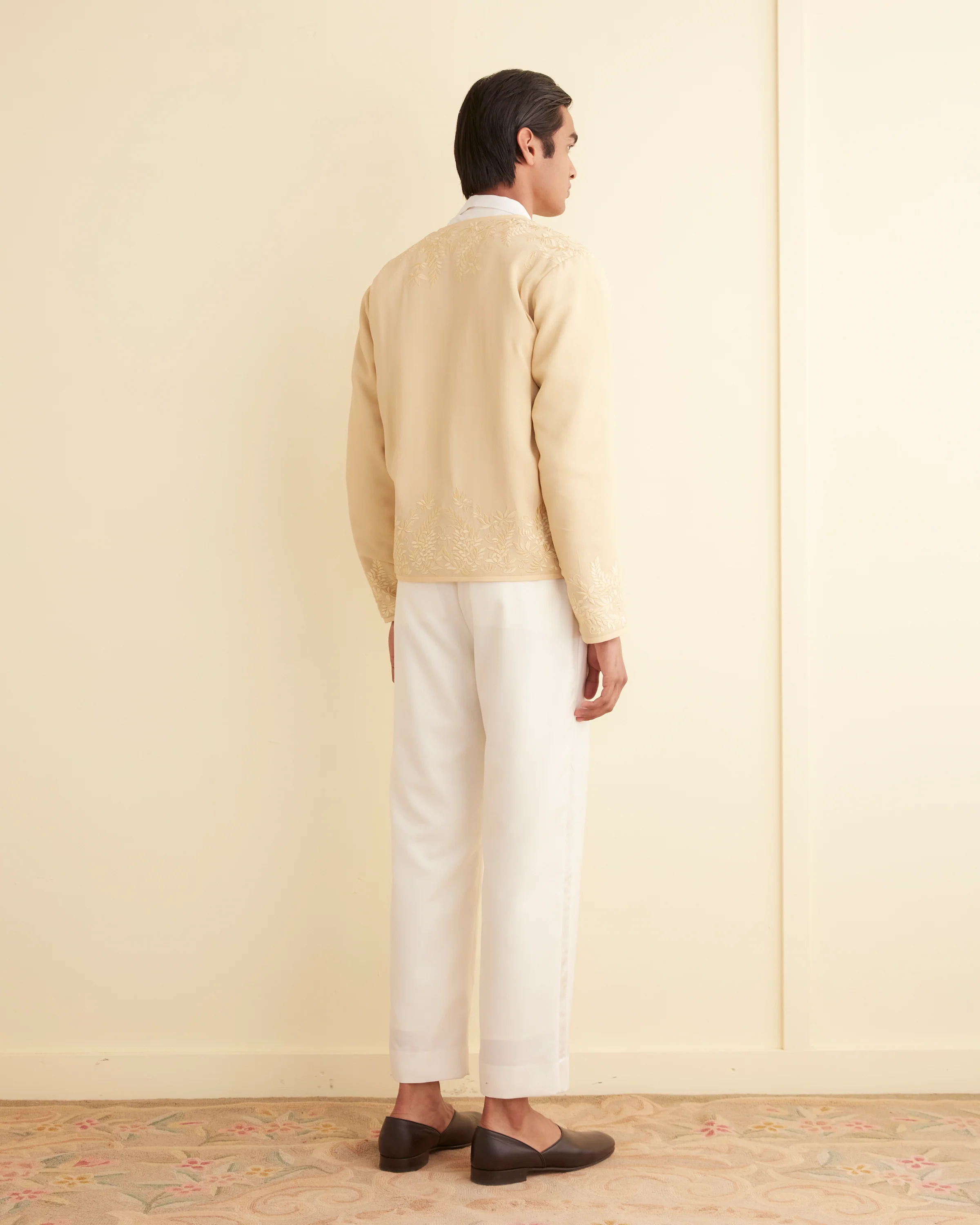 Embroidered Wisteria Liner Jacket - Image 3