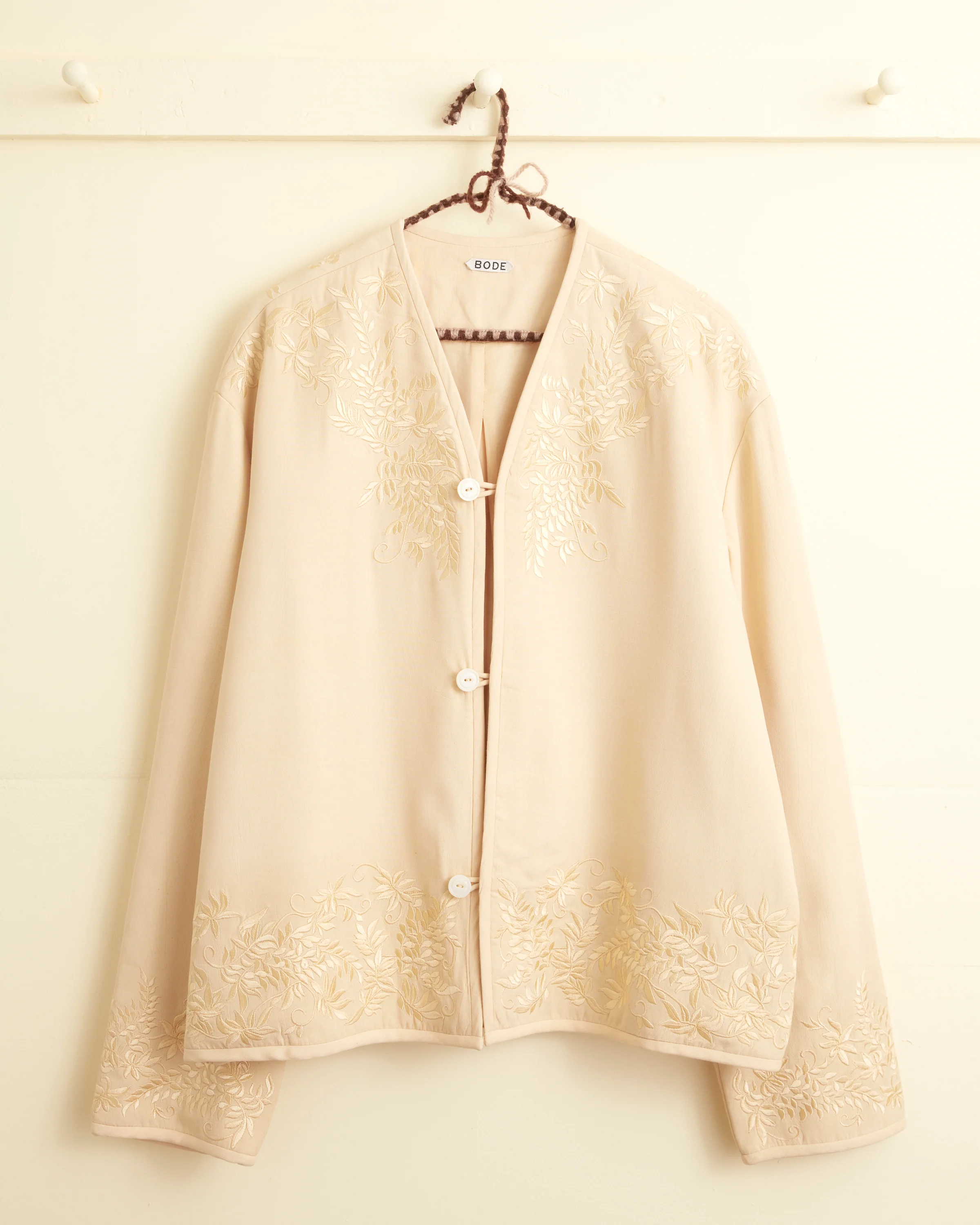 Embroidered Wisteria Liner Jacket - Image 4