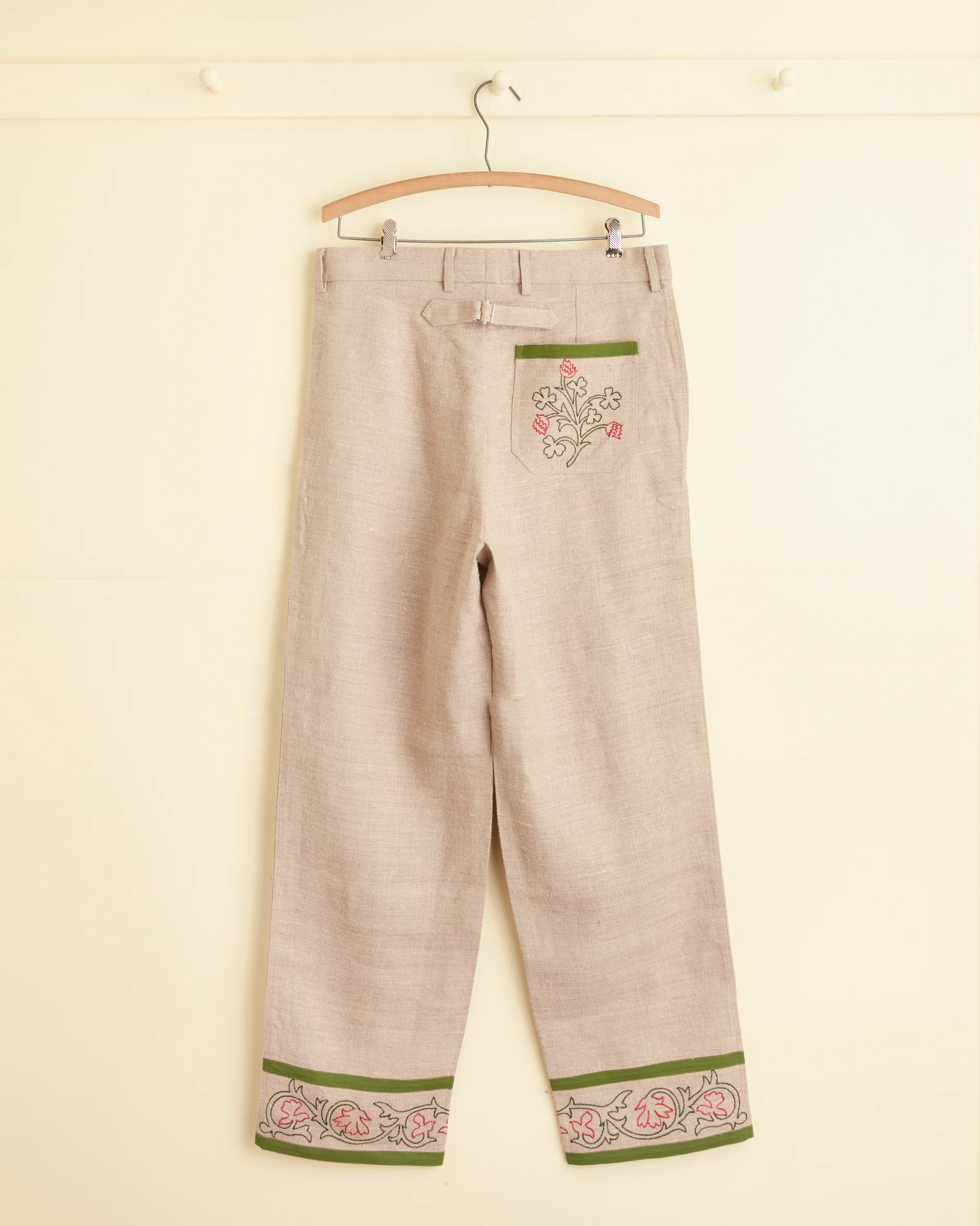 Embroidered Trumpetflower Trousers - Image 3