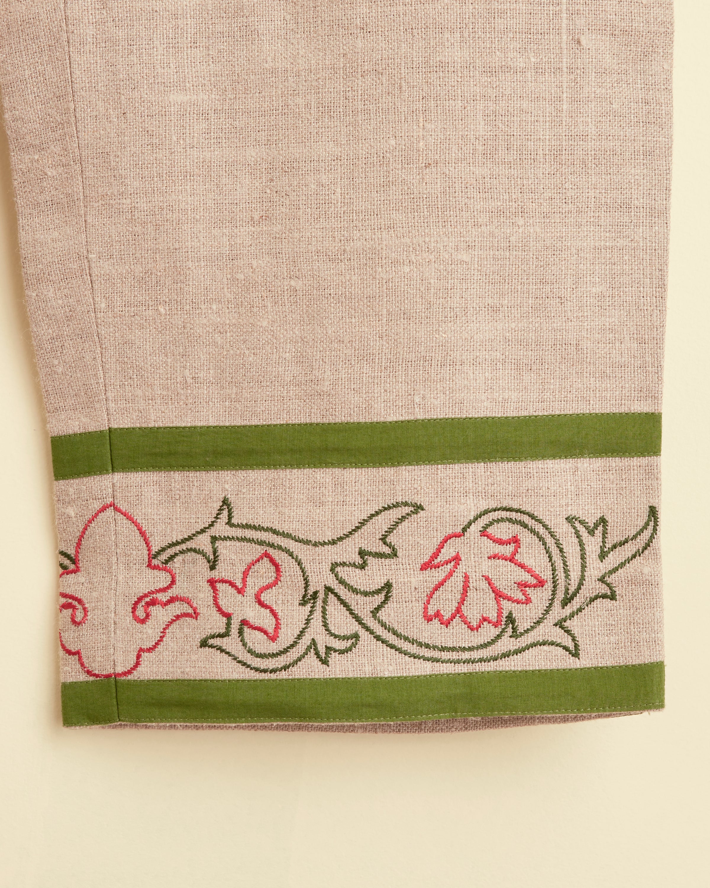 Embroidered Trumpetflower Trousers - Image 4