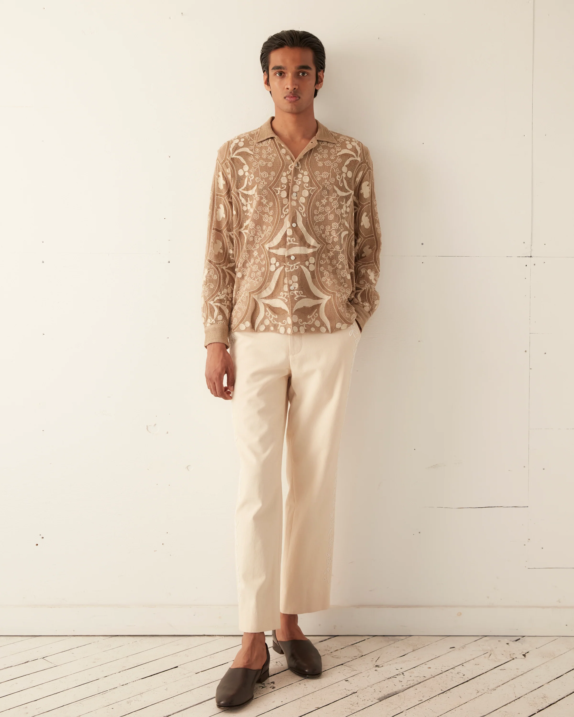 Filet Filigree Long Sleeve Shirt - Image 2