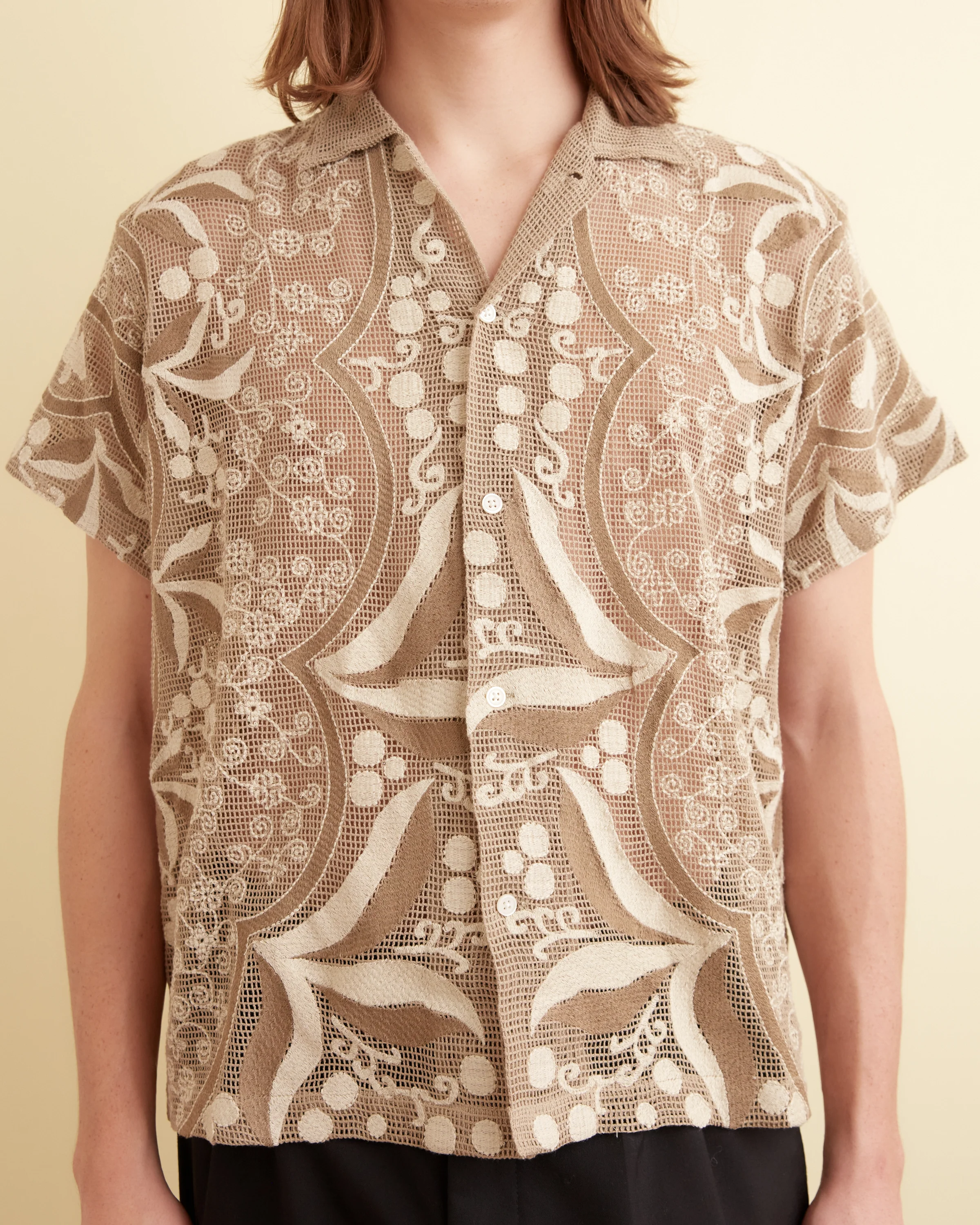 Filet Filigree Short Sleeve Shirt - Image 2