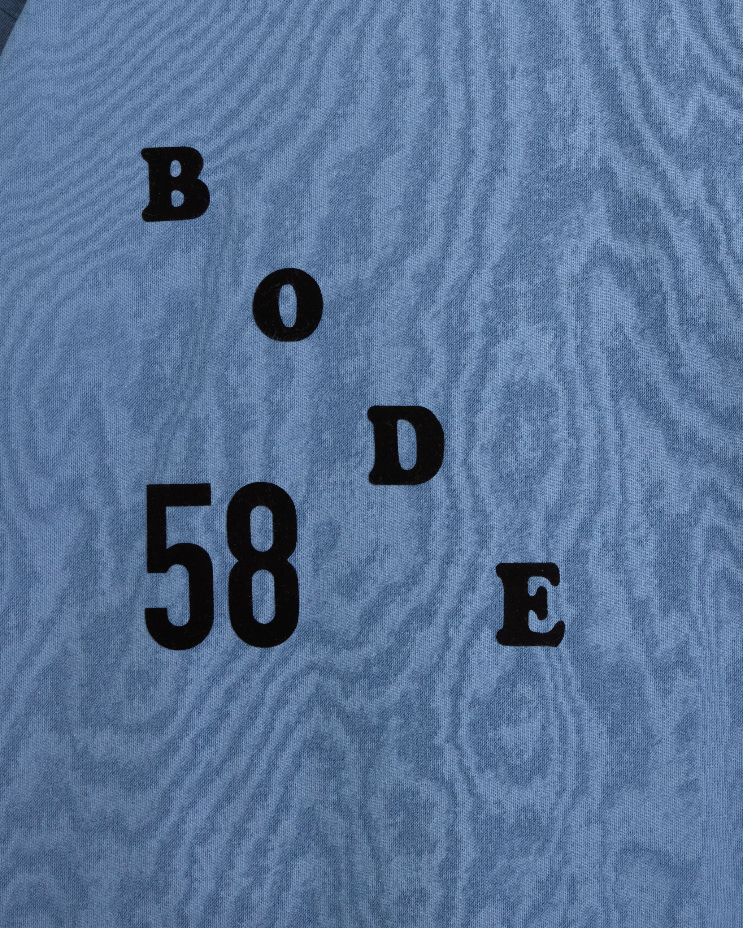 Flocked Bode Tee - Blue - Image 2