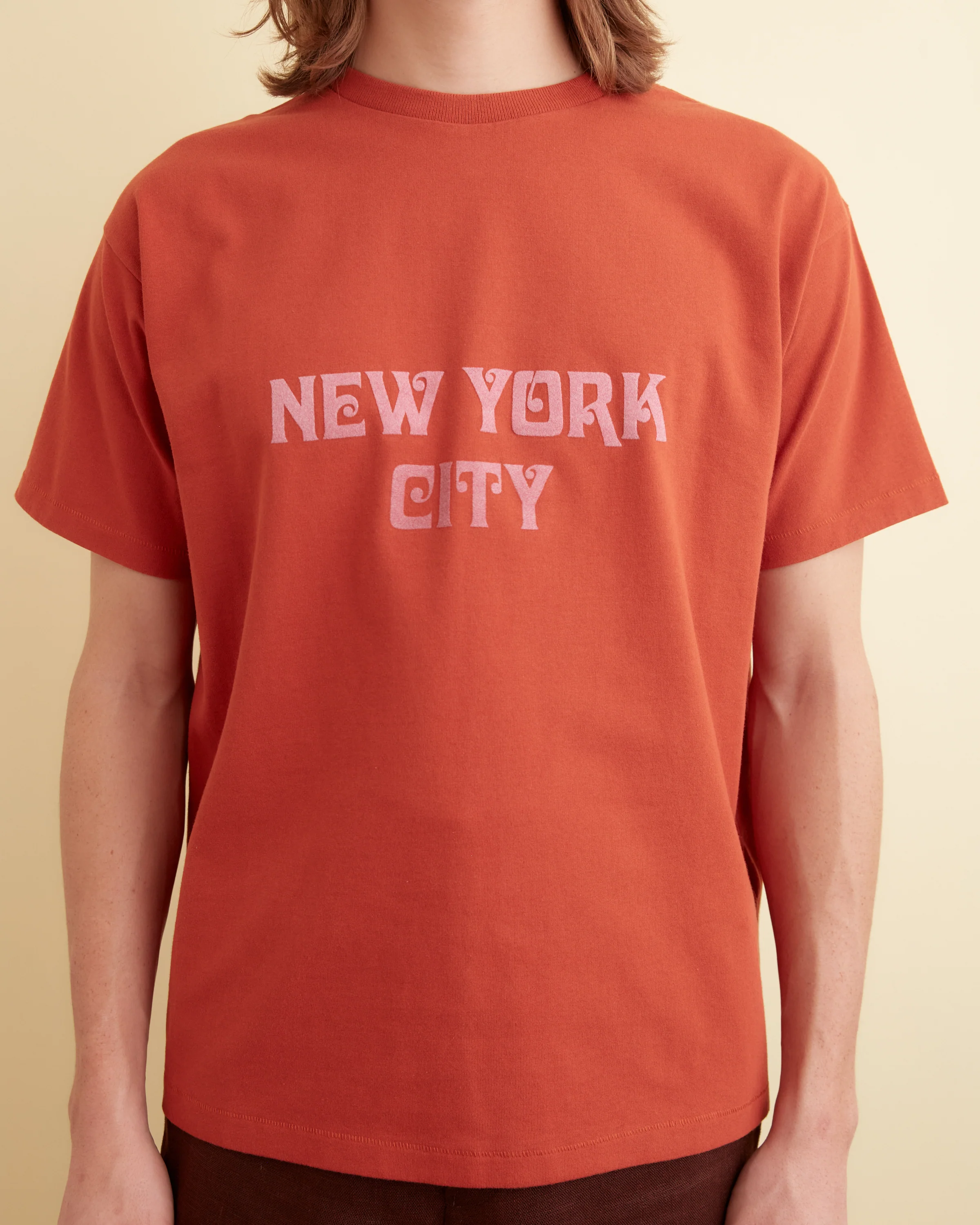 Flocked Nouveau Tee - Red - Image 2