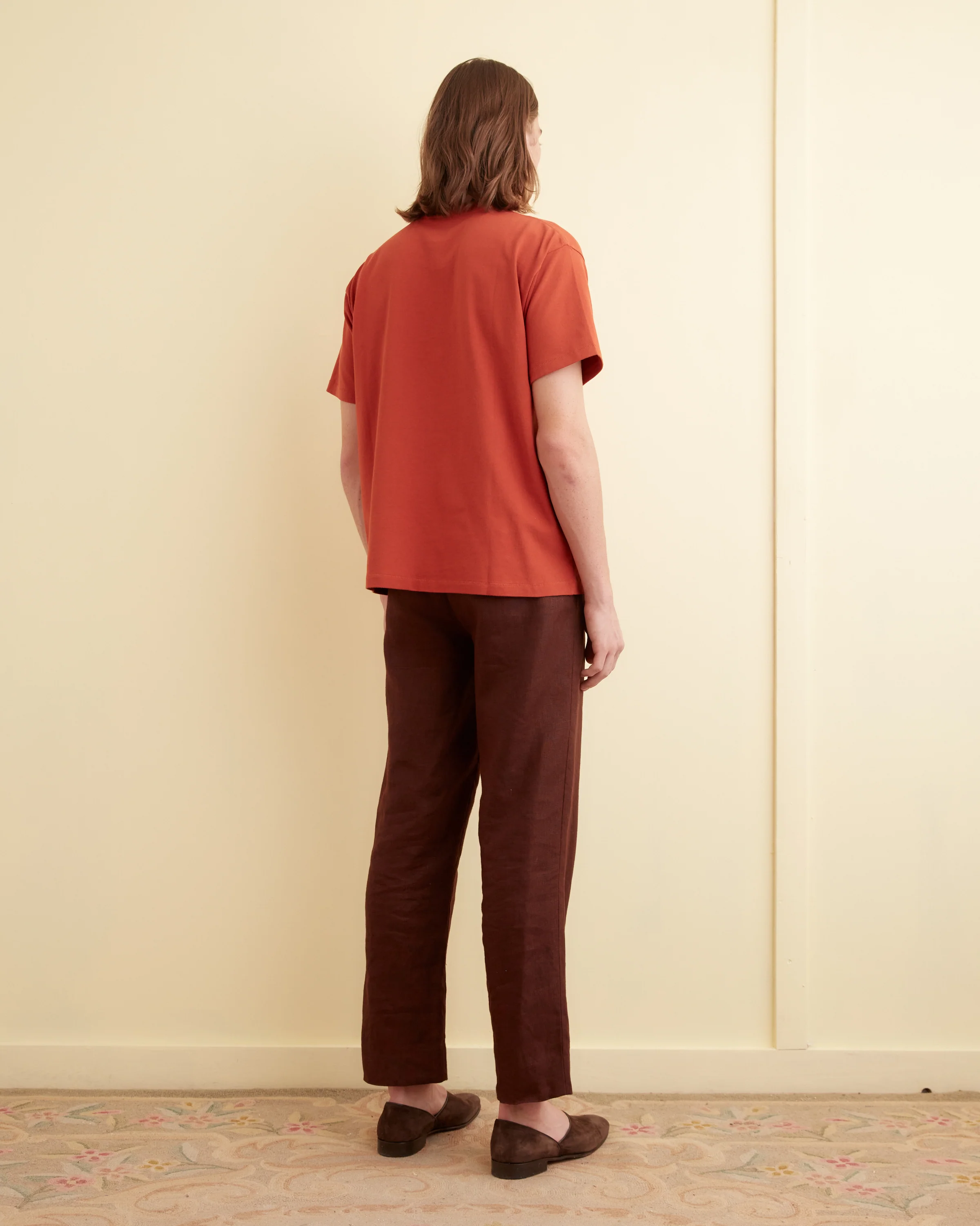 Flocked Nouveau Tee - Red - Image 3