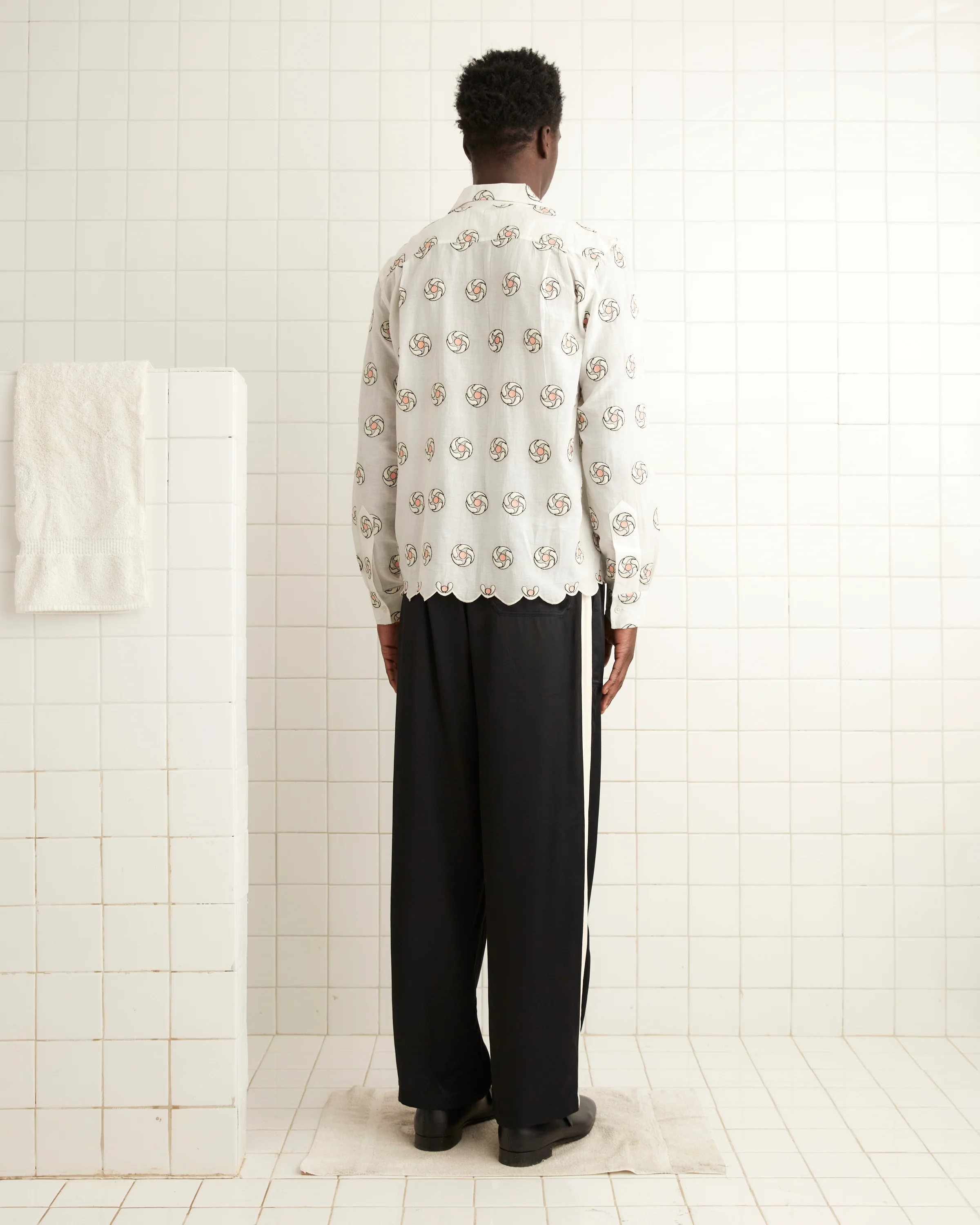 Floral Aperture Long Sleeve Shirt - Image 3