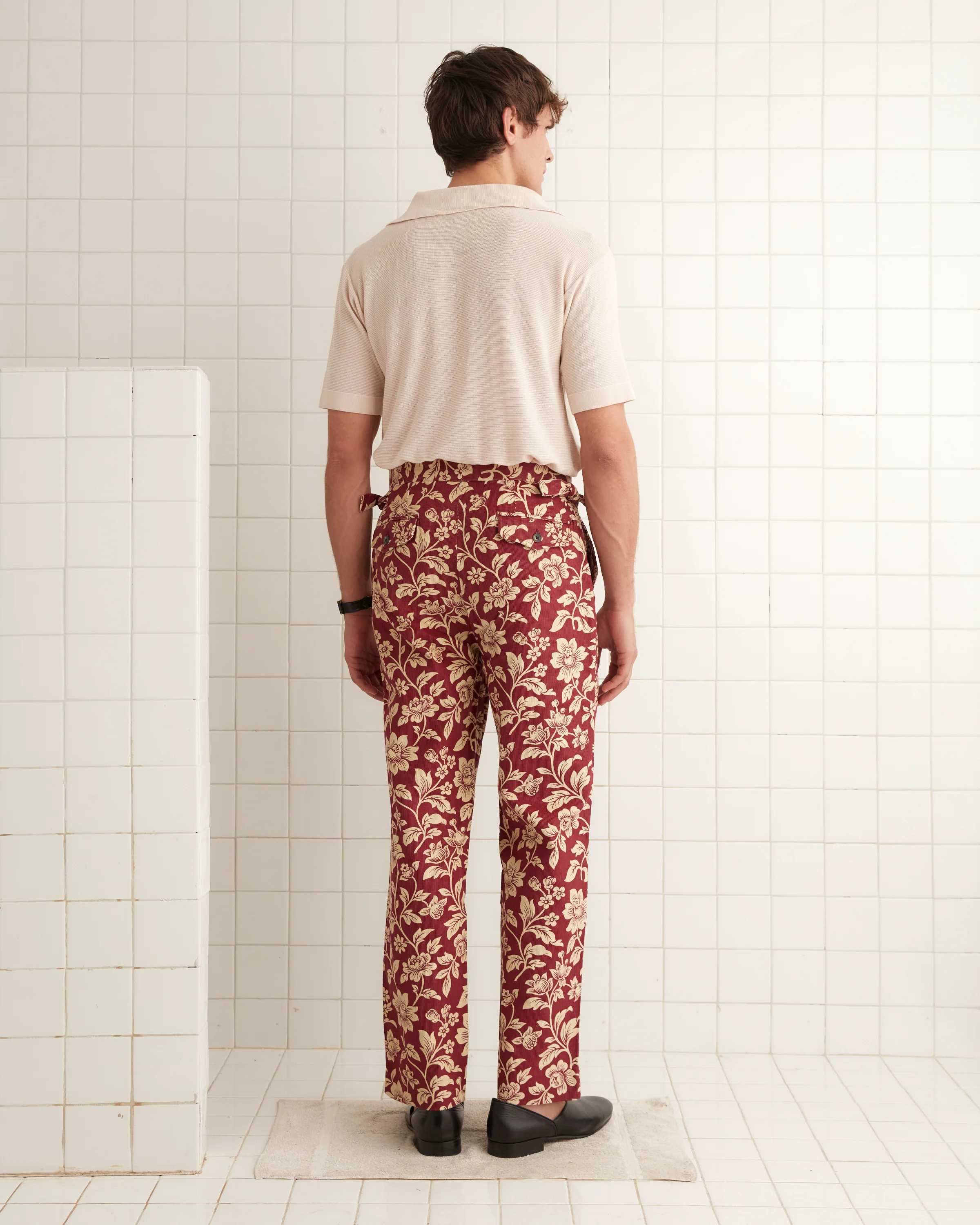 Floral Corduroy Trousers - Image 3