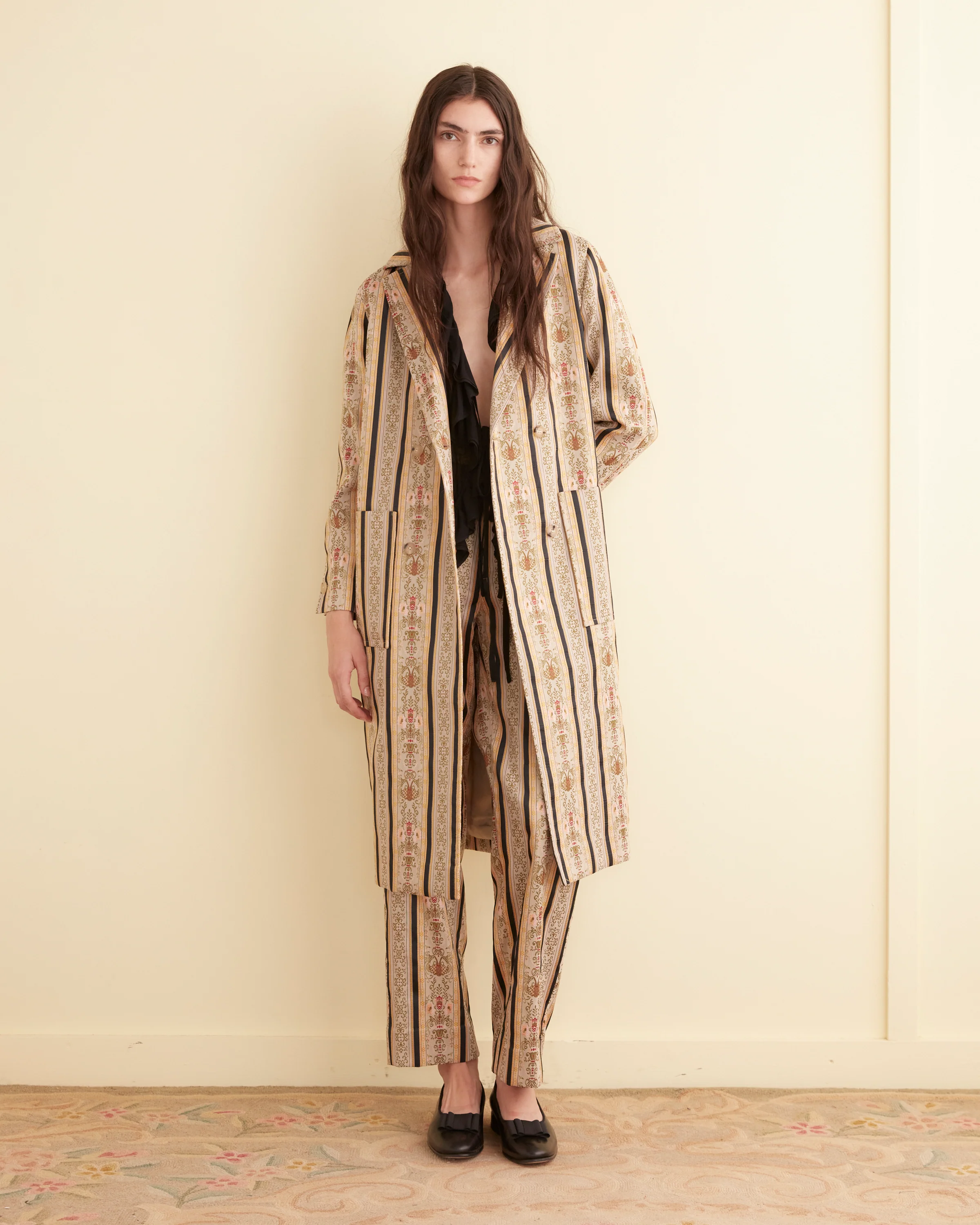 Floret Brocade Coat