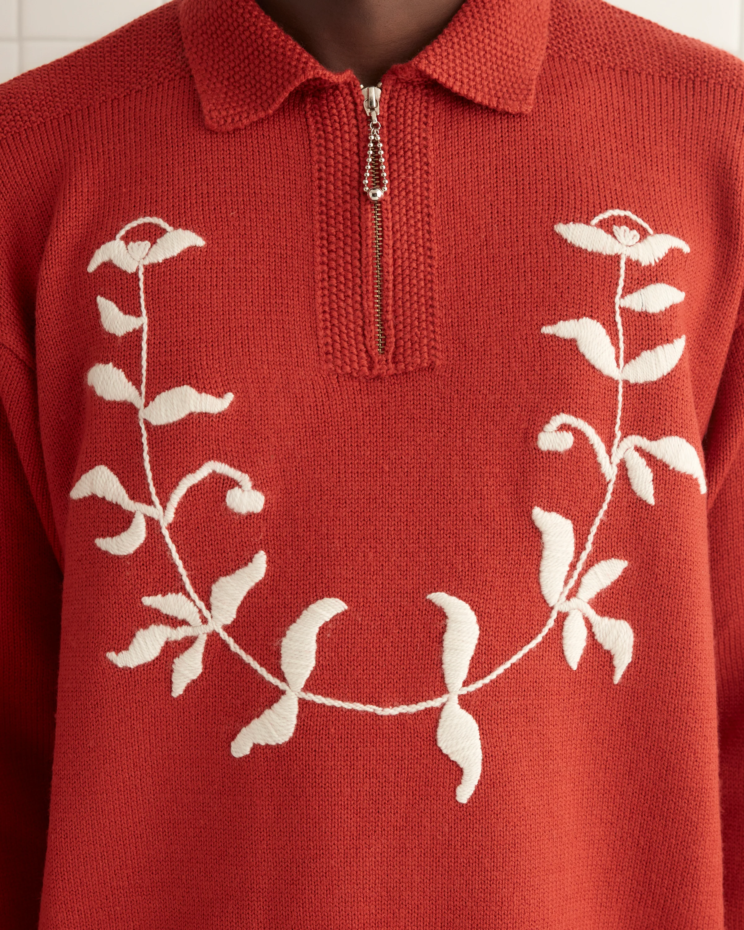 Floret Pullover - Red - Image 2