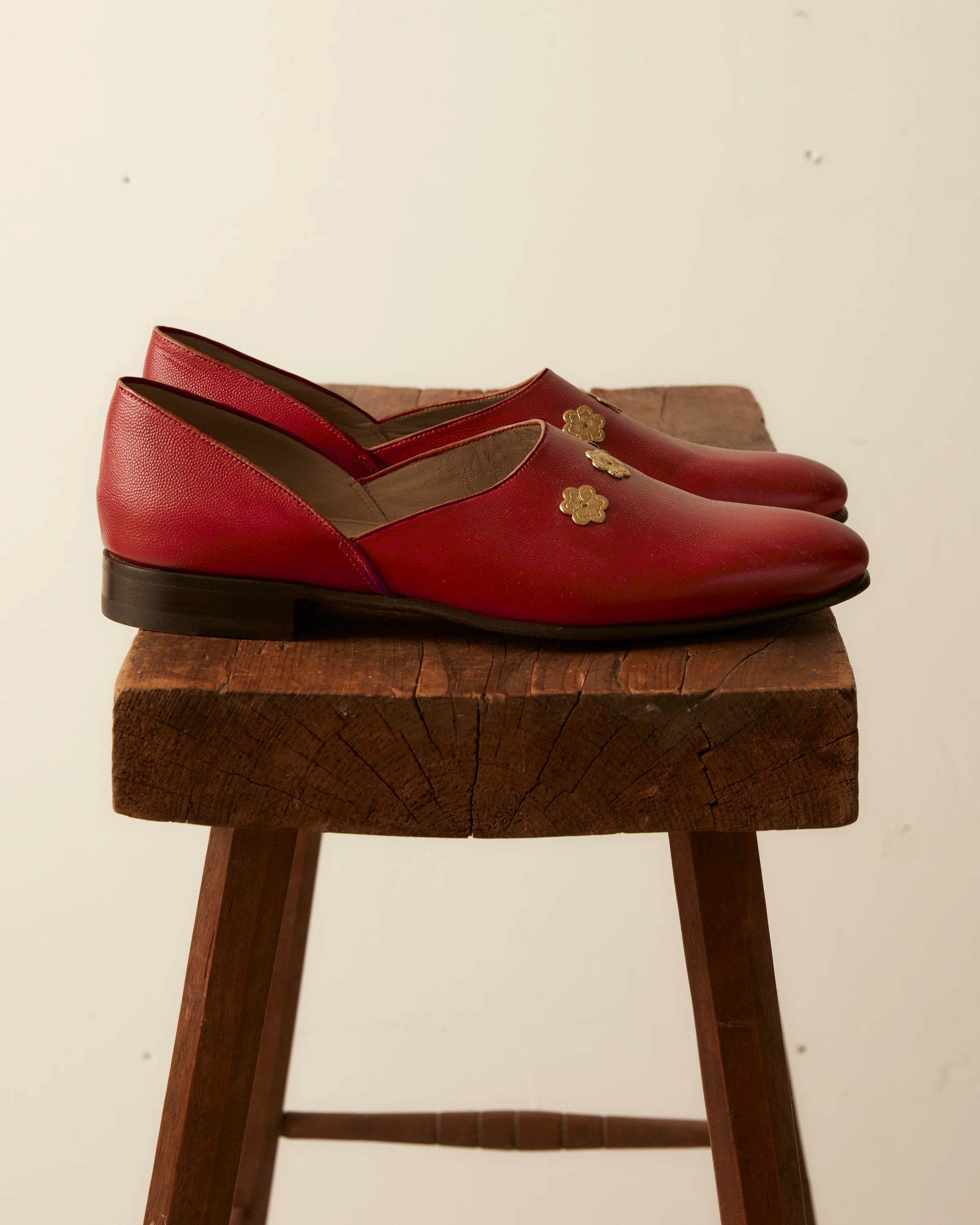 Flower Appenzeller House Shoes - Red - Image 4