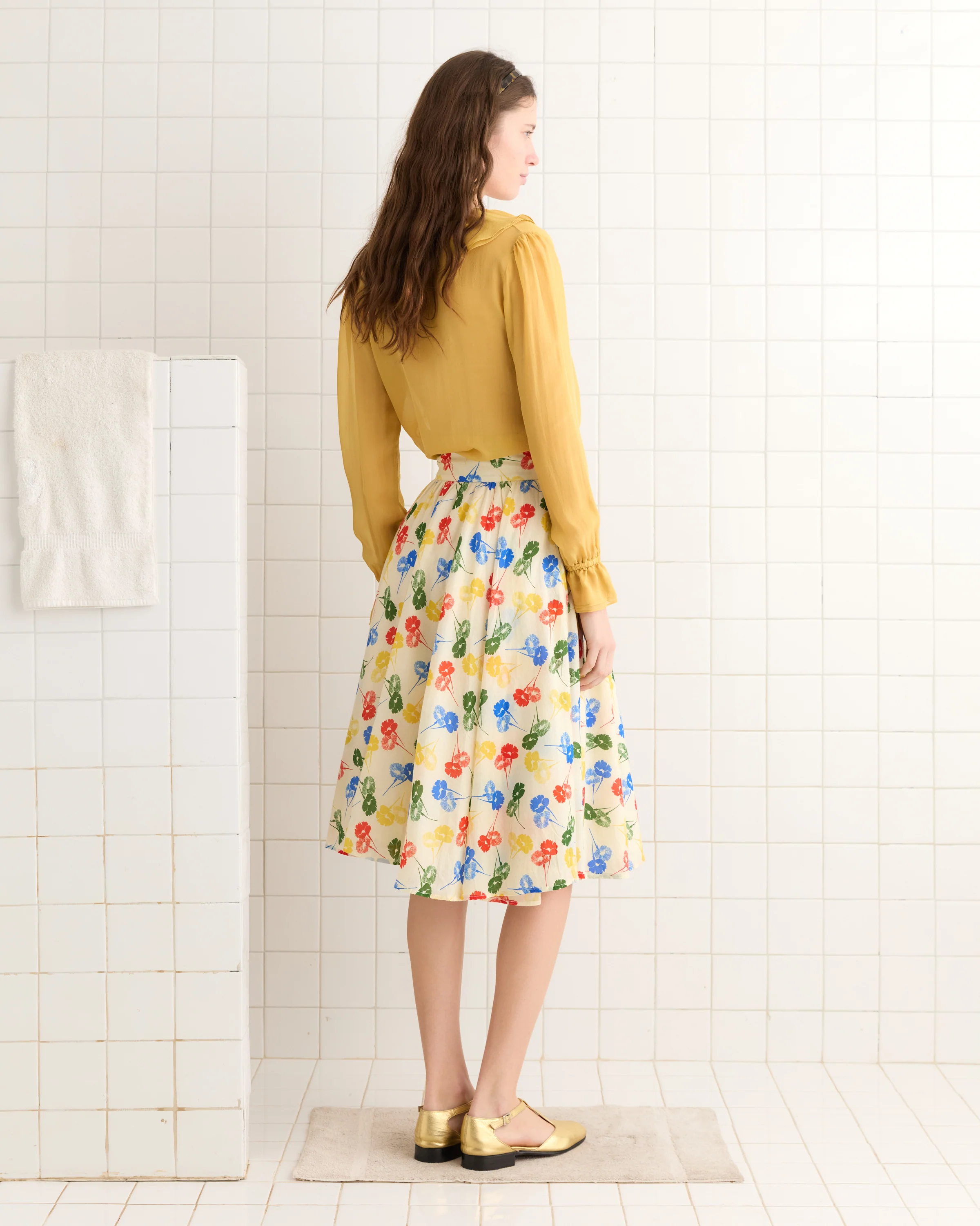 Flower Stamp Skirt - Image 3